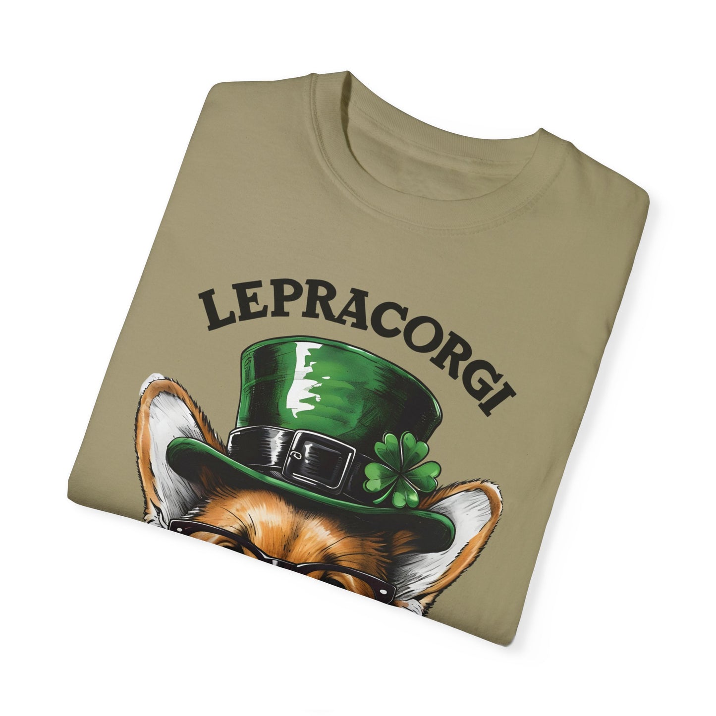 "Lepra Corgi" Unisex Garment-Dyed T-shirt