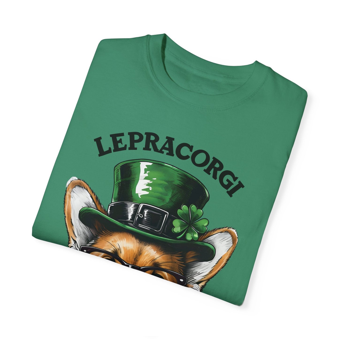 "Lepra Corgi" Unisex Garment-Dyed T-shirt