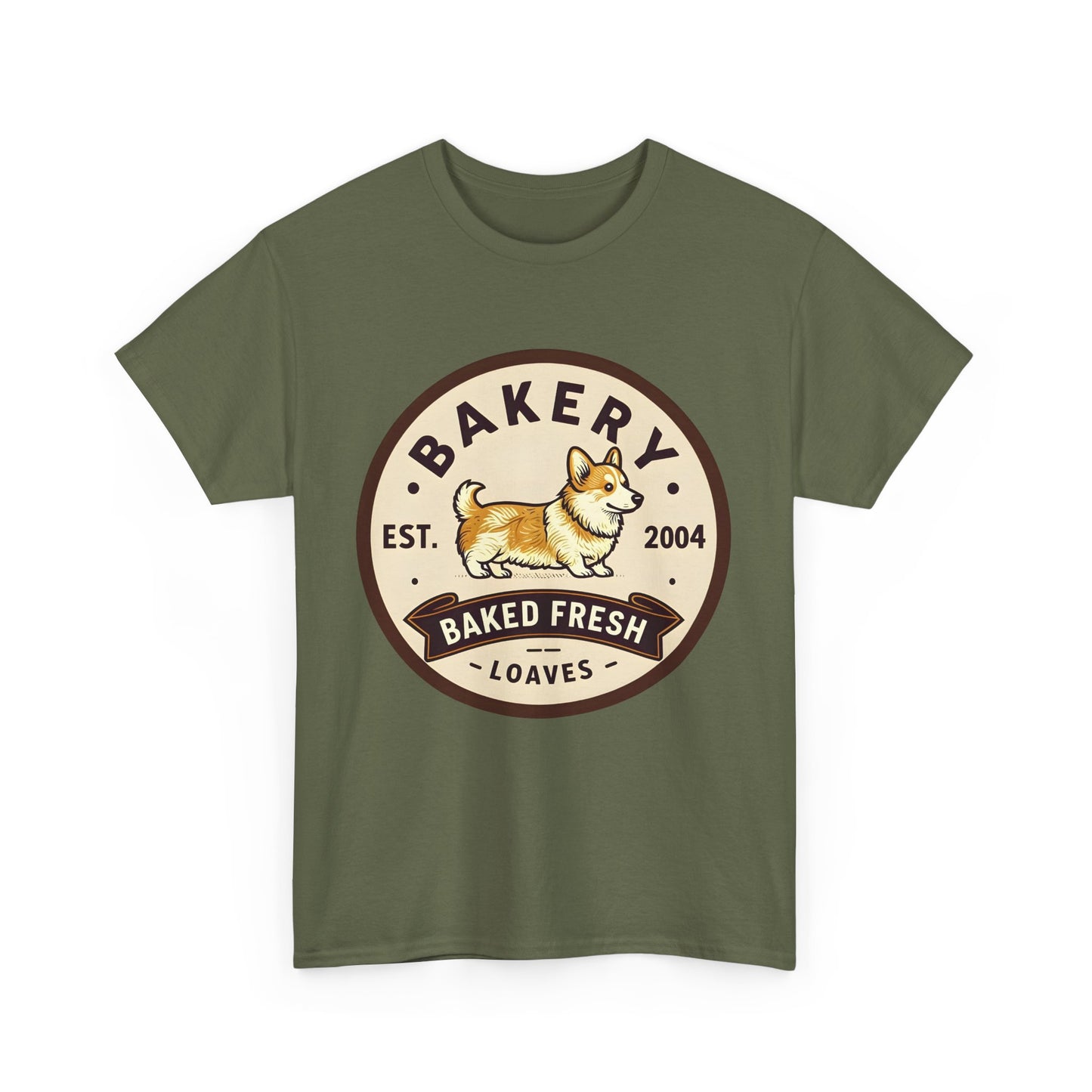 "Corgi Bakery" Unisex Heavy Cotton Tee