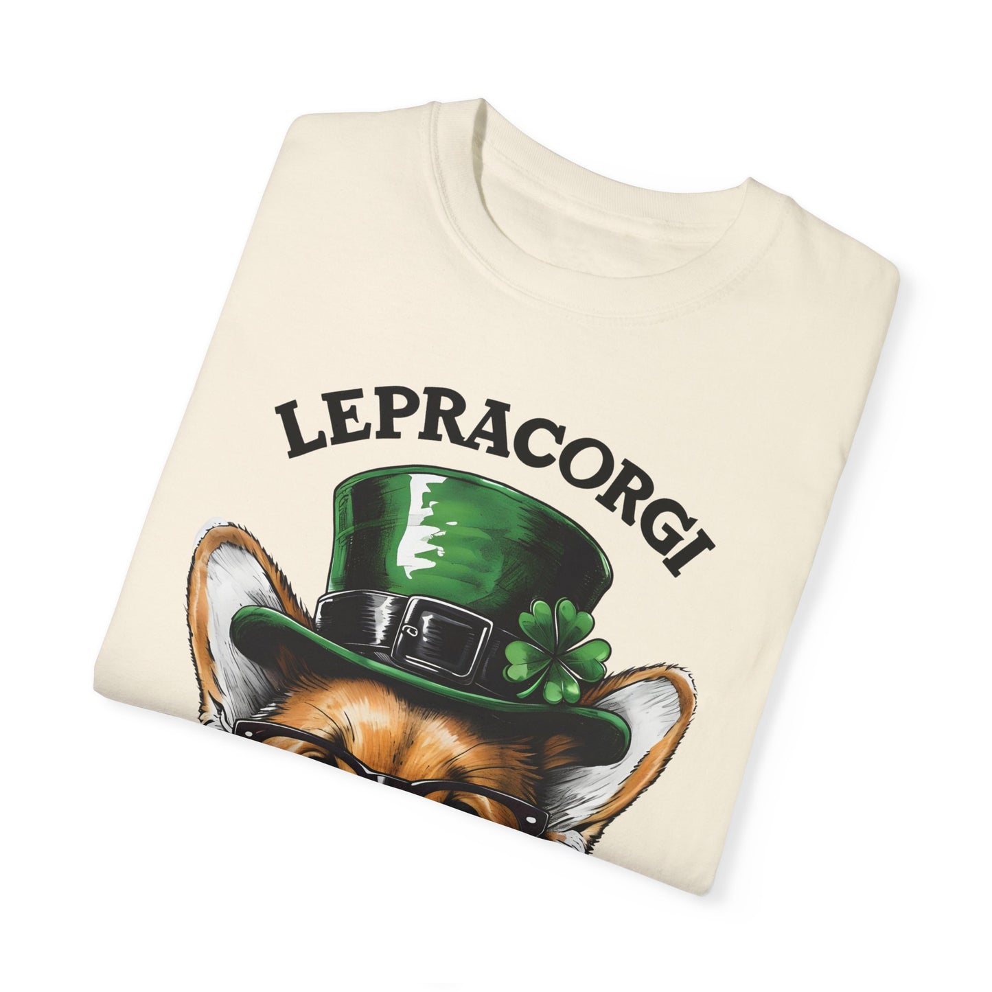 "Lepra Corgi" Unisex Garment-Dyed T-shirt