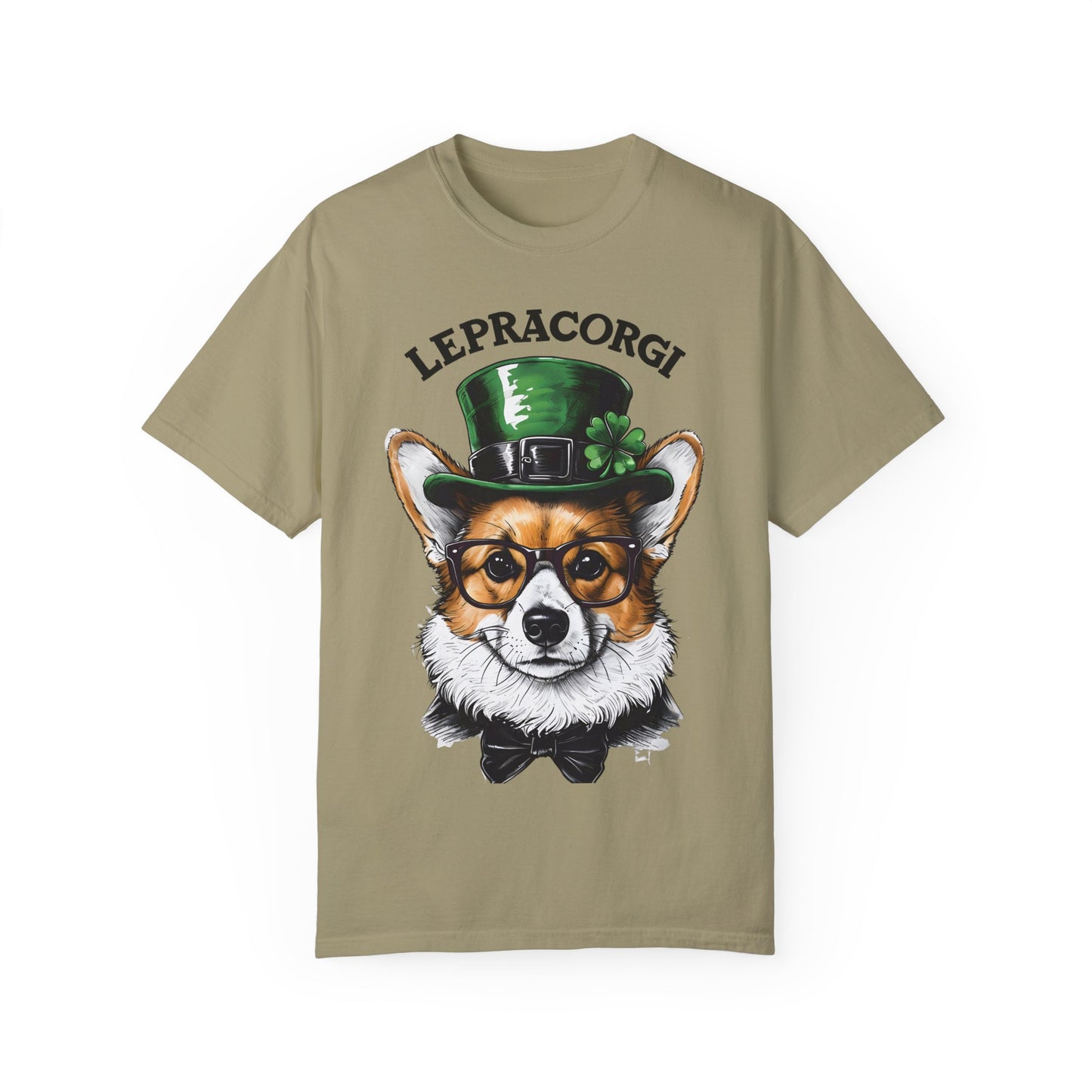 "Lepra Corgi" Unisex Garment-Dyed T-shirt