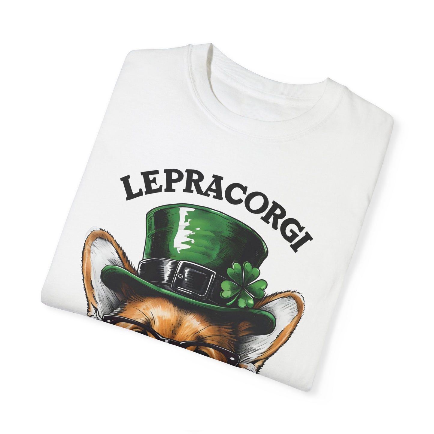 "Lepra Corgi" Unisex Garment-Dyed T-shirt