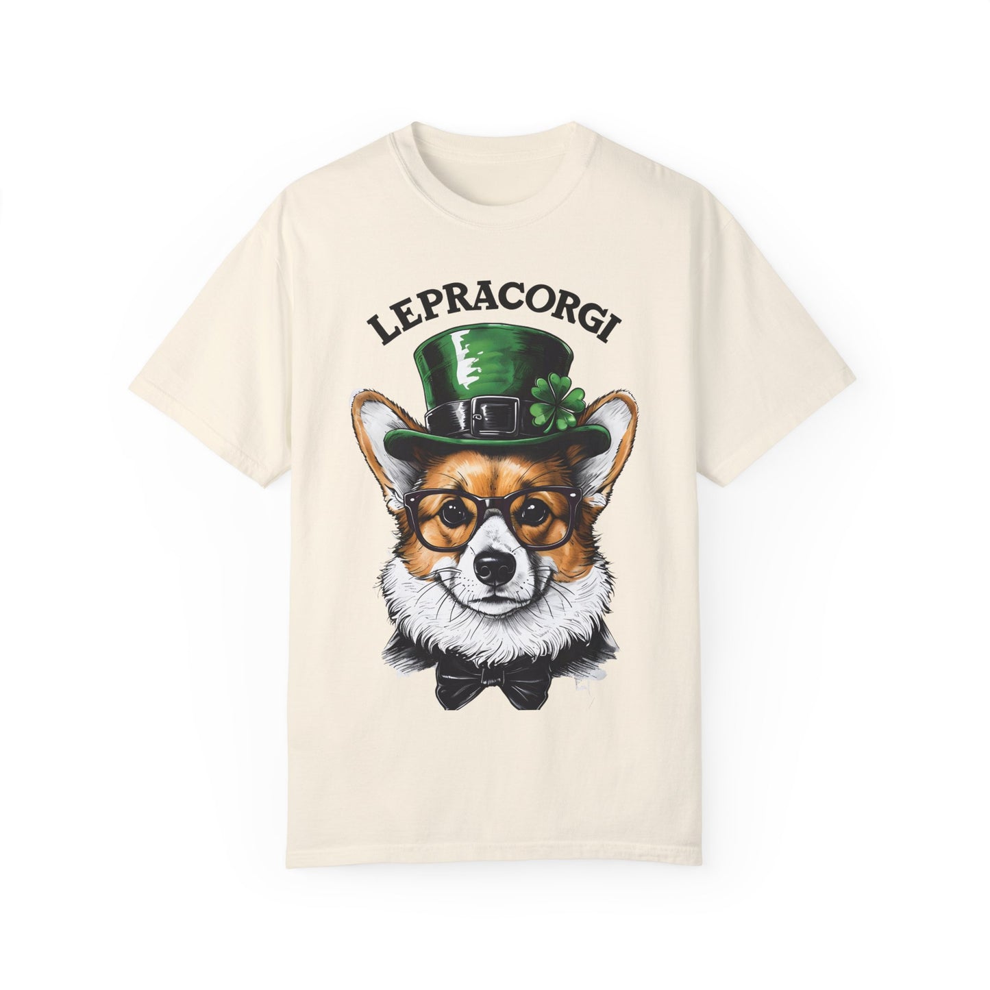 "Lepra Corgi" Unisex Garment-Dyed T-shirt