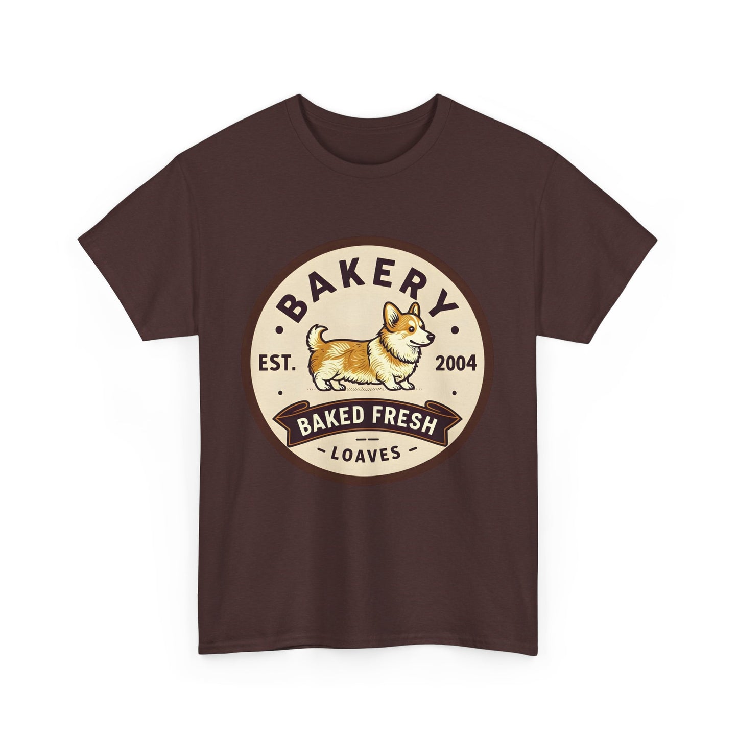"Corgi Bakery" Unisex Heavy Cotton Tee