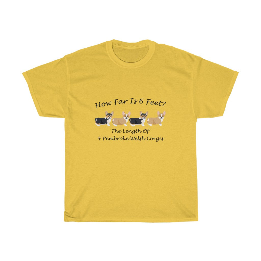 "How Far (Pembroke)?" Unisex Heavy Cotton Tee