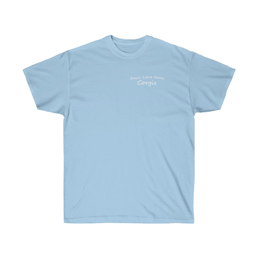 "FLFHome is Where My Corgi Is" Unisex Ultra Cotton Tee