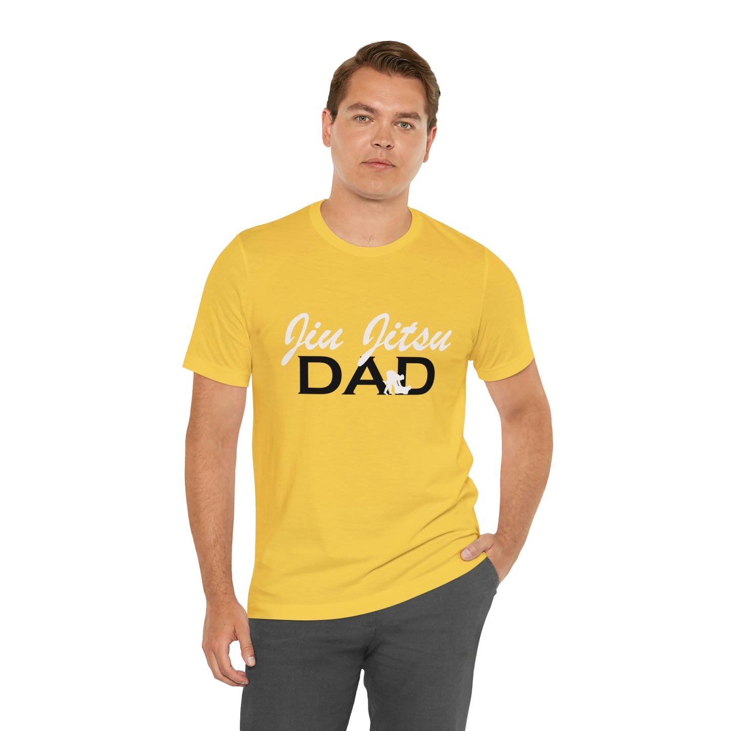 "JJ Dad Mixed Font" Unisex Jersey Short Sleeve Tee