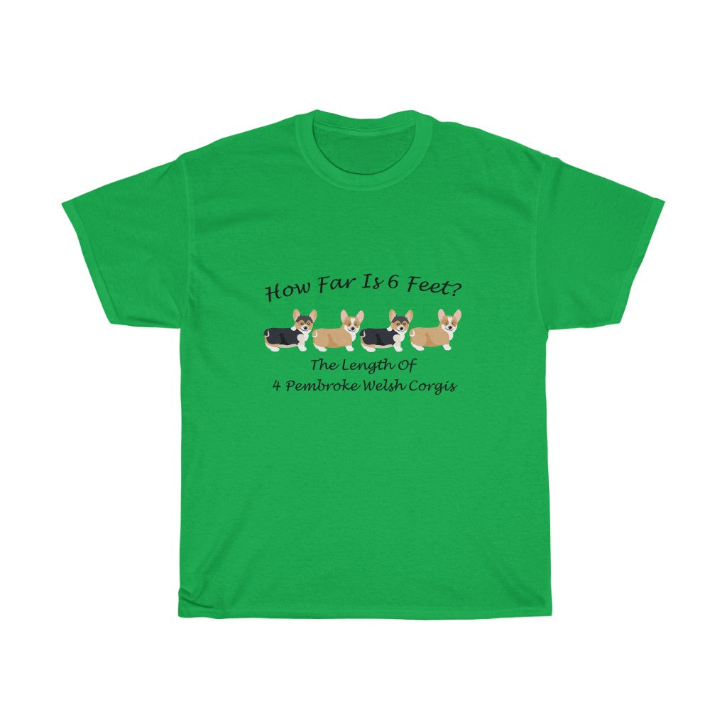 "How Far (Pembroke)?" Unisex Heavy Cotton Tee