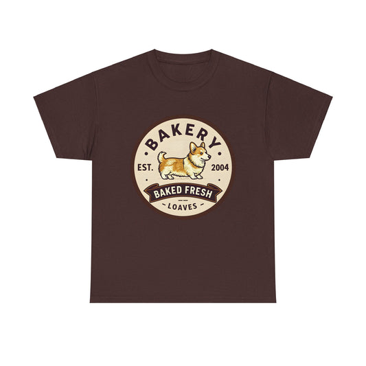 "Corgi Bakery" Unisex Heavy Cotton Tee