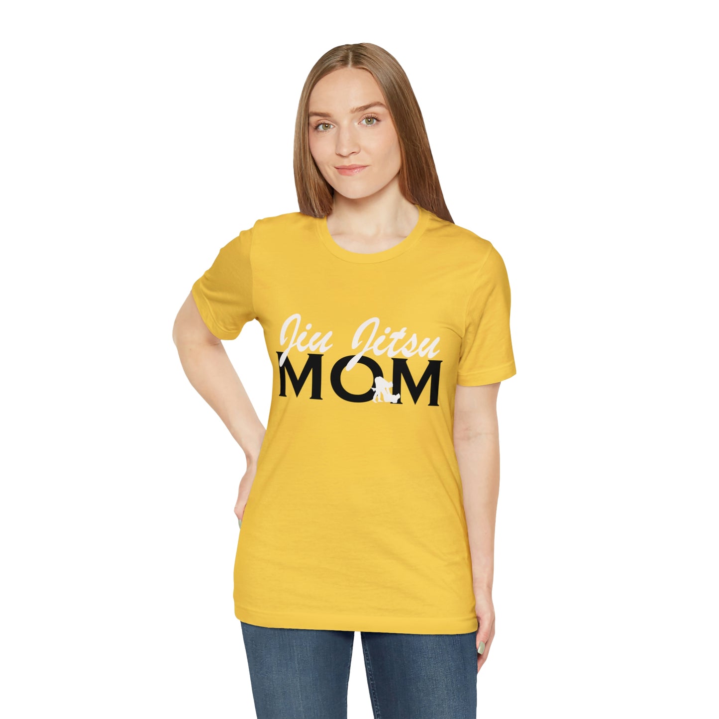 "JJ Mom Mixed Font" Unisex Jersey Short Sleeve Tee