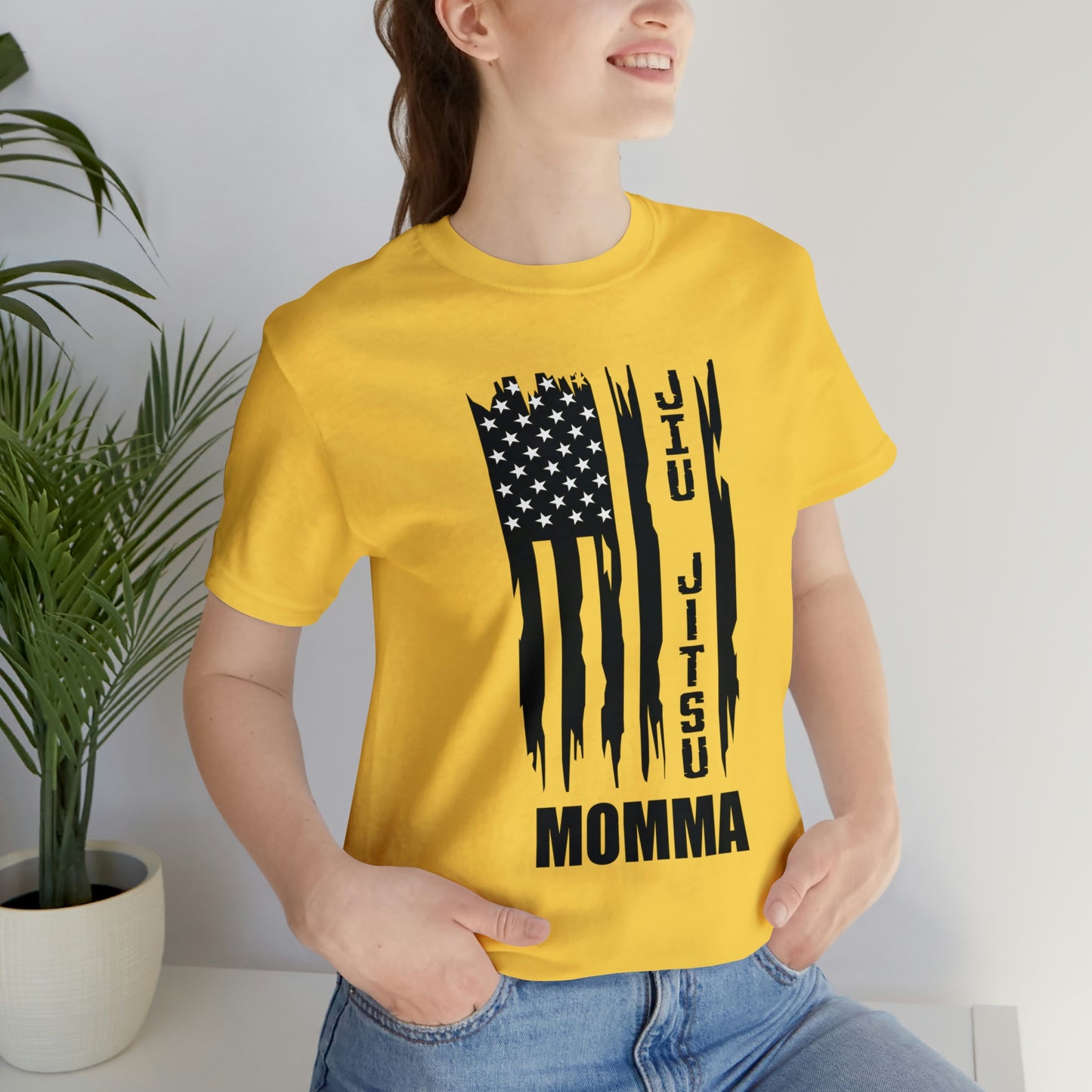 "JJ Momma Flag" Unisex Jersey Short Sleeve Tee