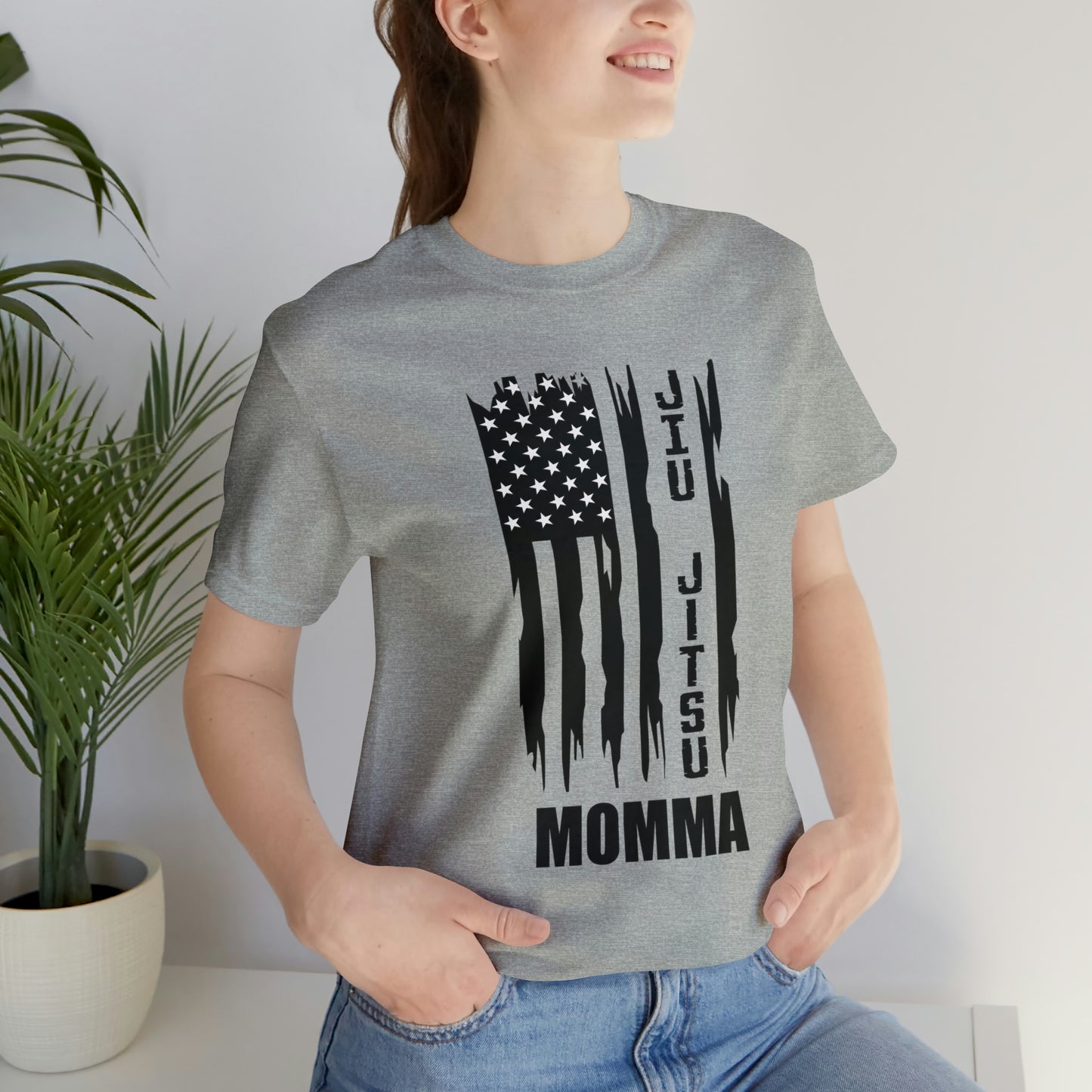 "JJ Momma Flag" Unisex Jersey Short Sleeve Tee