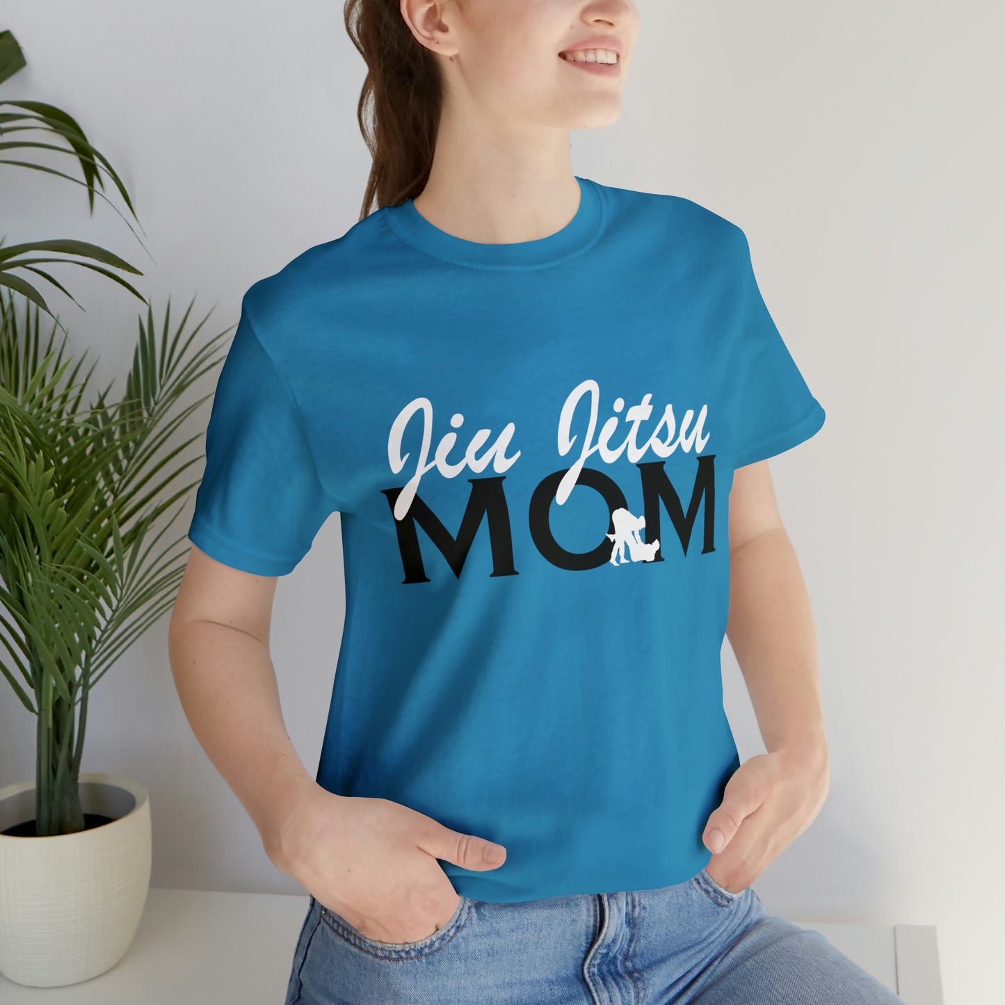 "JJ Mom Mixed Font" Unisex Jersey Short Sleeve Tee