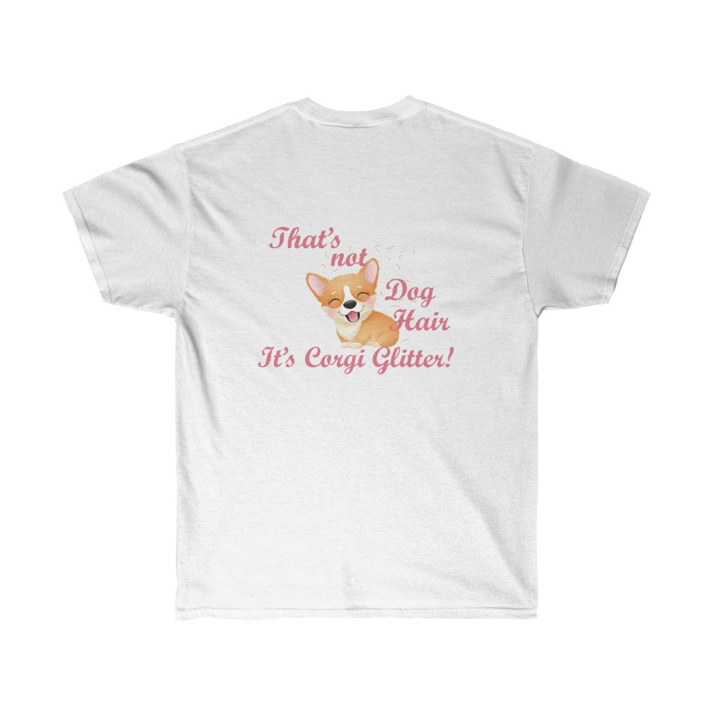 "FLF Corgi Glitter" Unisex Ultra Cotton Tee