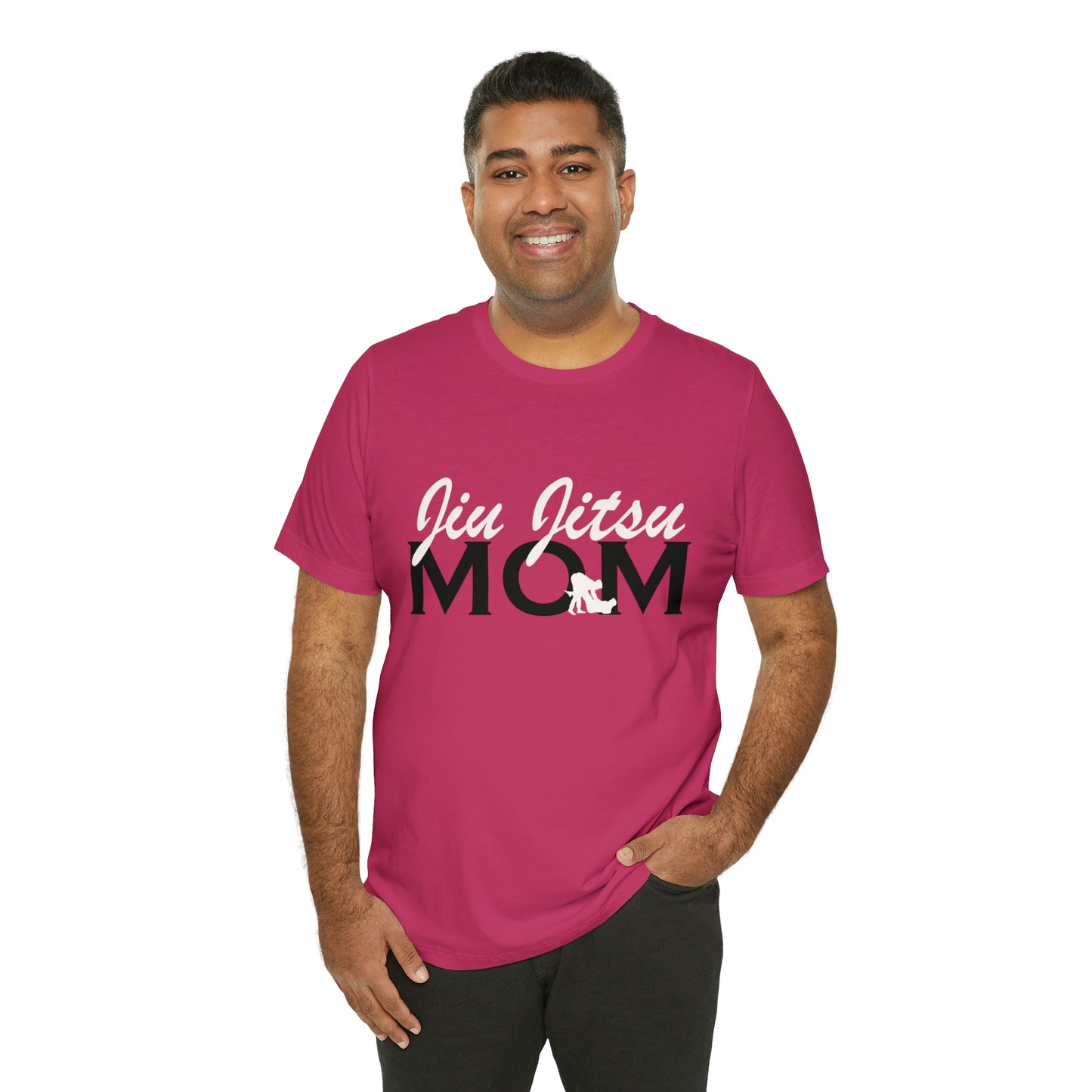 "JJ Mom Mixed Font" Unisex Jersey Short Sleeve Tee