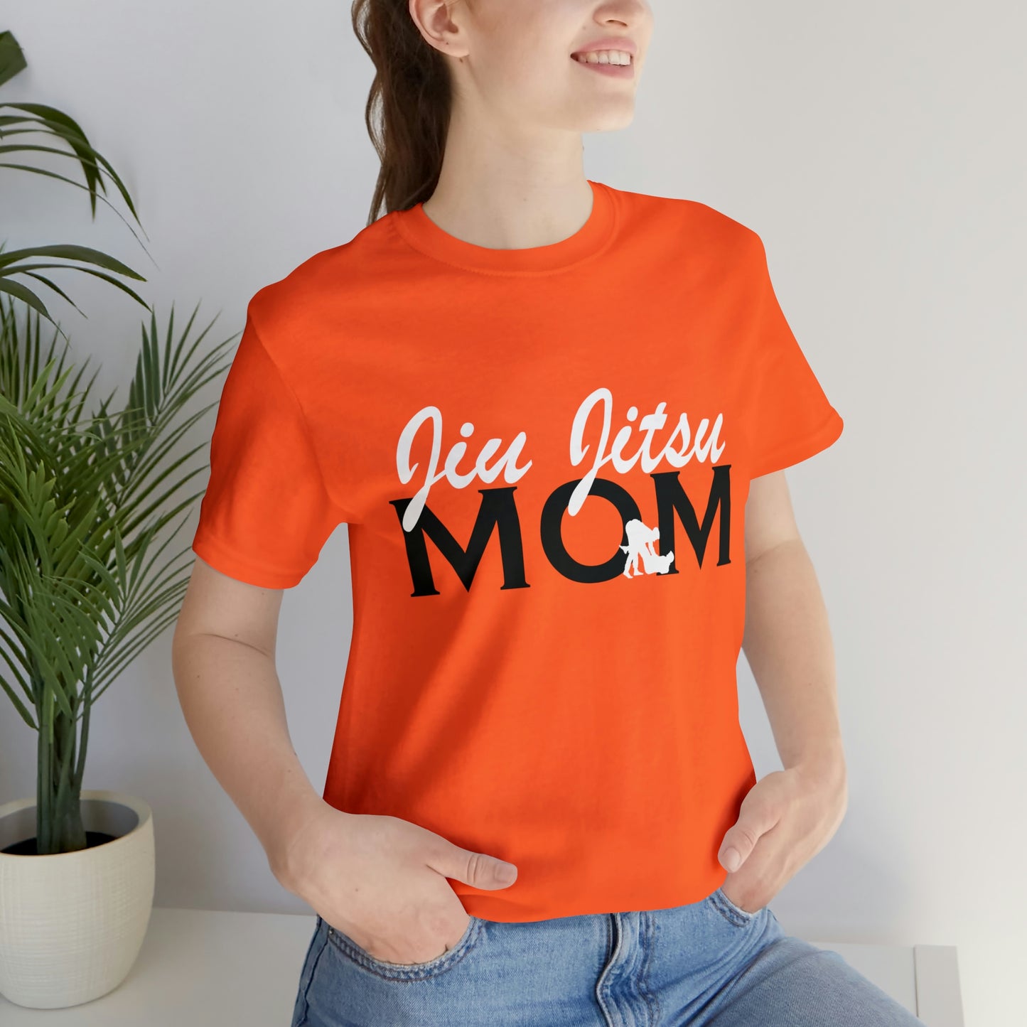 "JJ Mom Mixed Font" Unisex Jersey Short Sleeve Tee