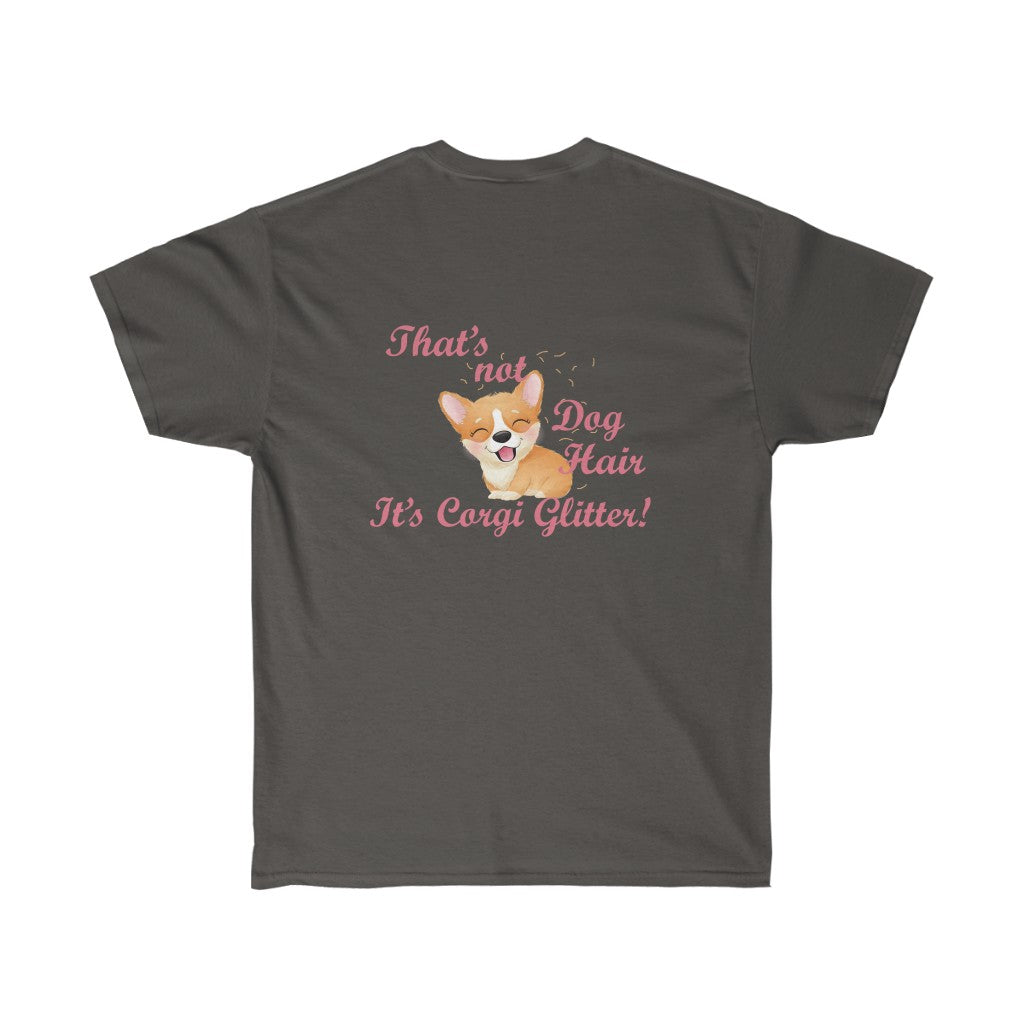 "FLF Corgi Glitter" Unisex Ultra Cotton Tee