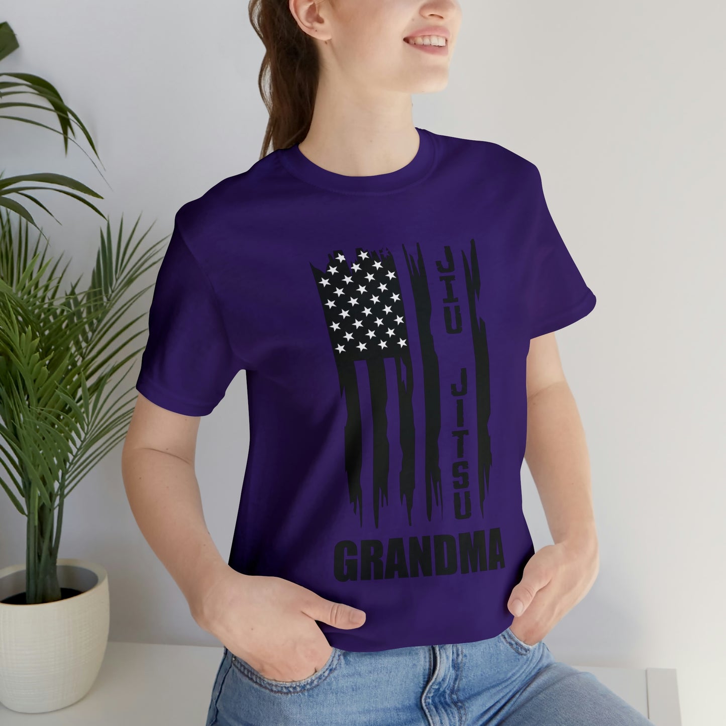 "JJ Grandma Flag" Unisex Jersey Short Sleeve Tee