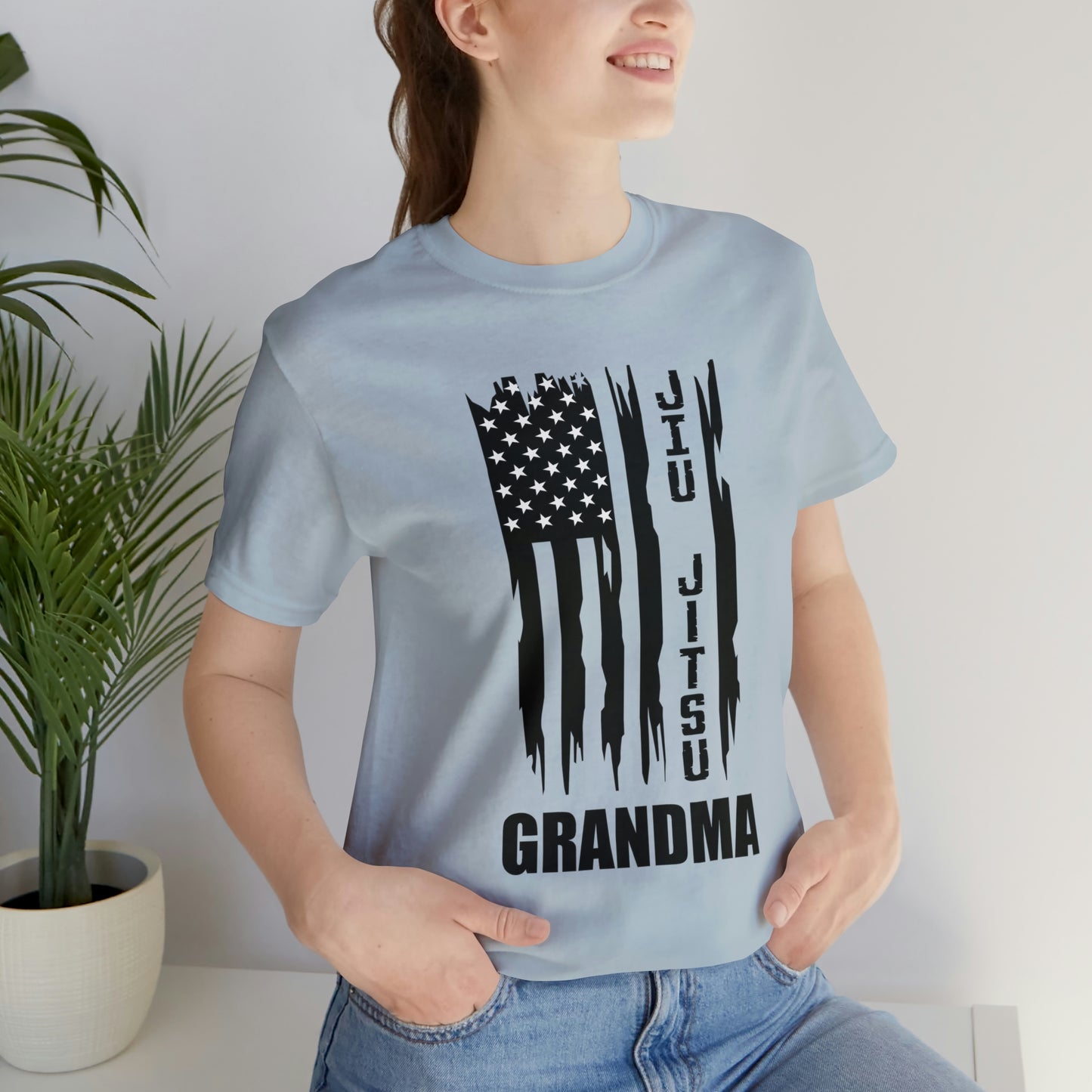 "JJ Grandma Flag" Unisex Jersey Short Sleeve Tee