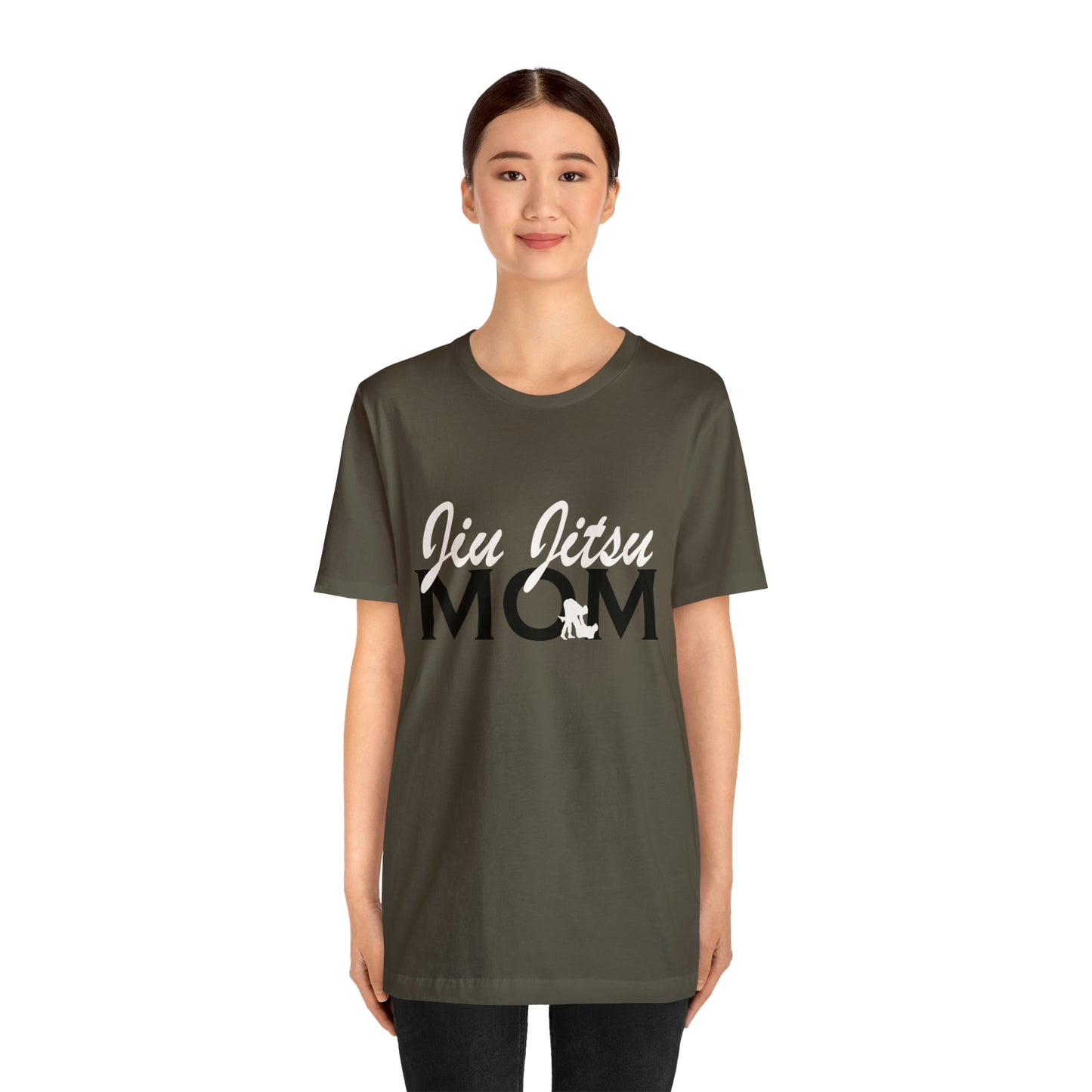 "JJ Mom Mixed Font" Unisex Jersey Short Sleeve Tee