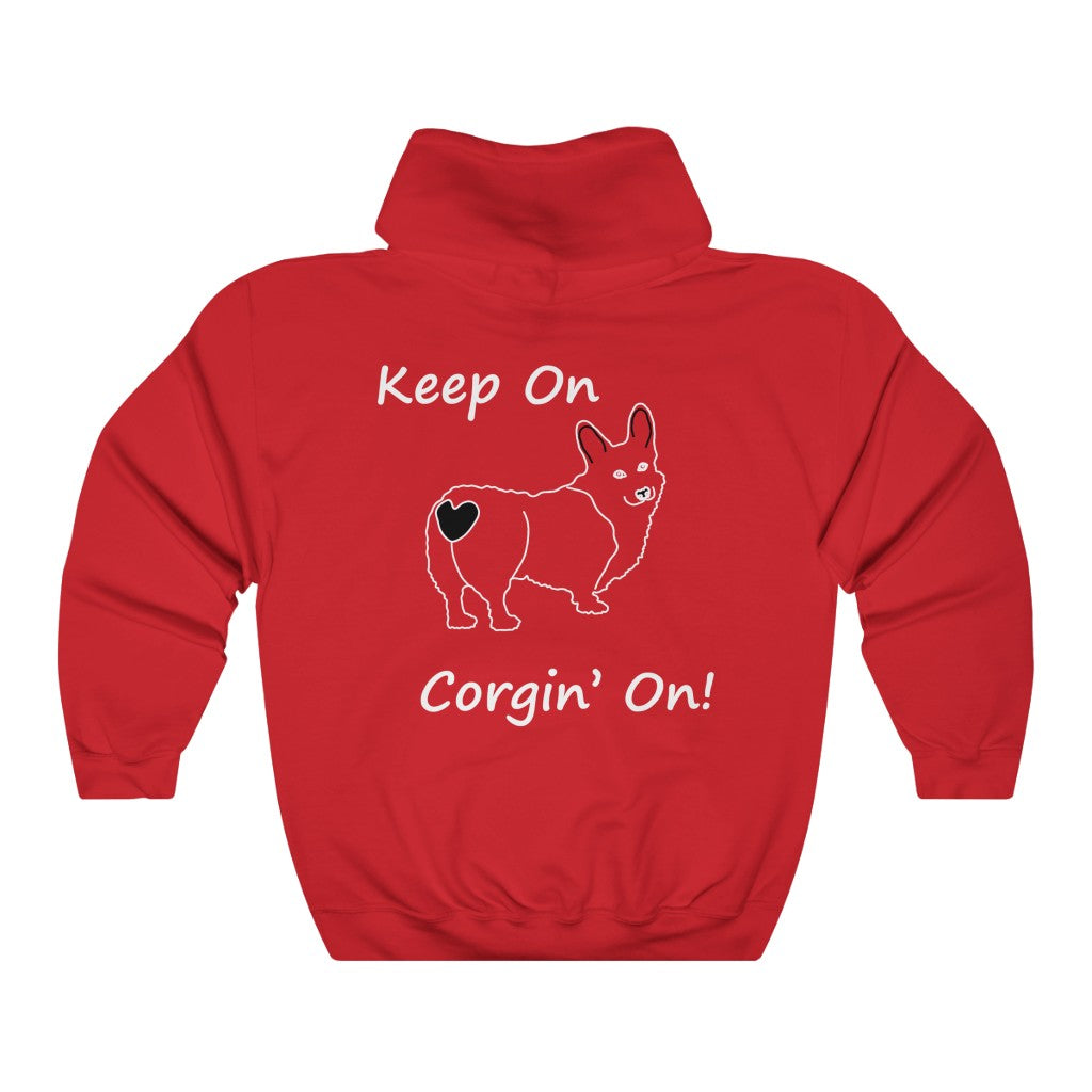 "Keep On, Corgin' On" Unisex Heavy Blend™ Hooded Sweatshirt