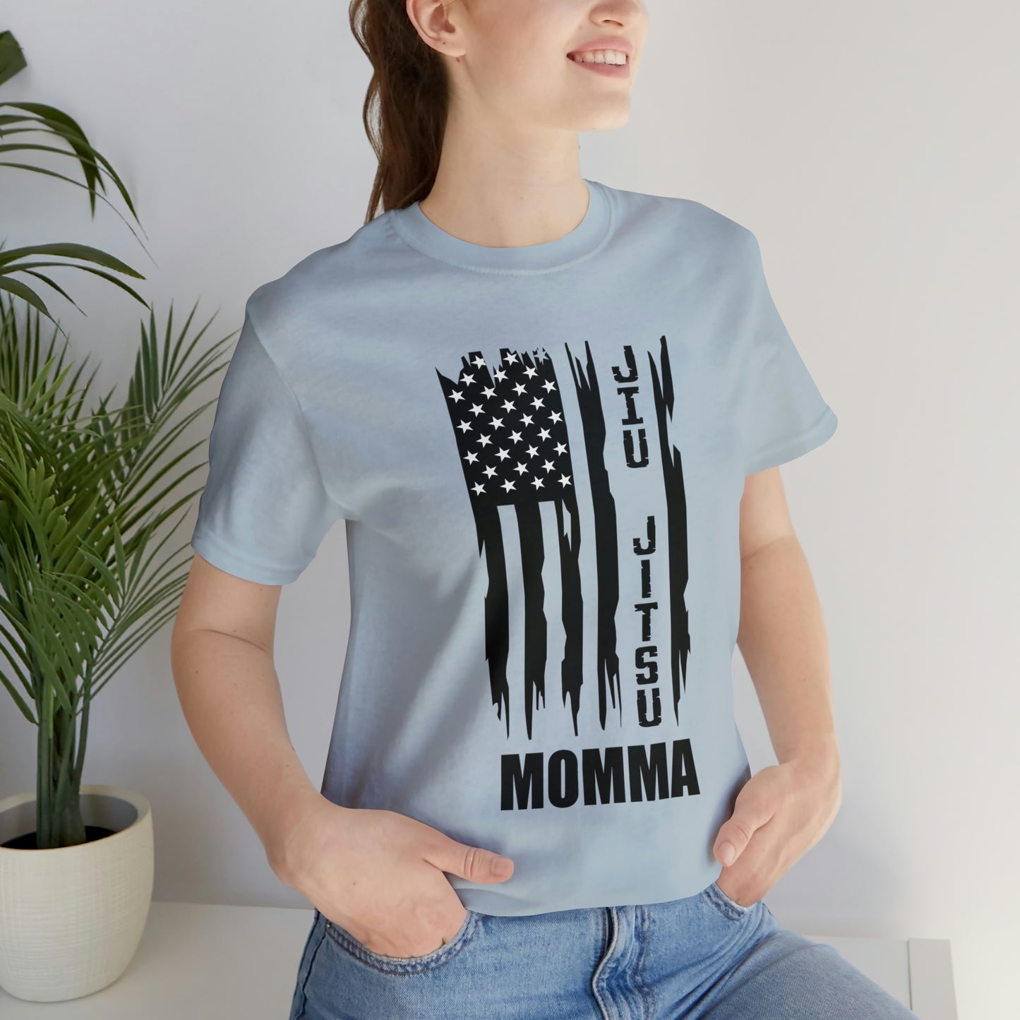 "JJ Momma Flag" Unisex Jersey Short Sleeve Tee