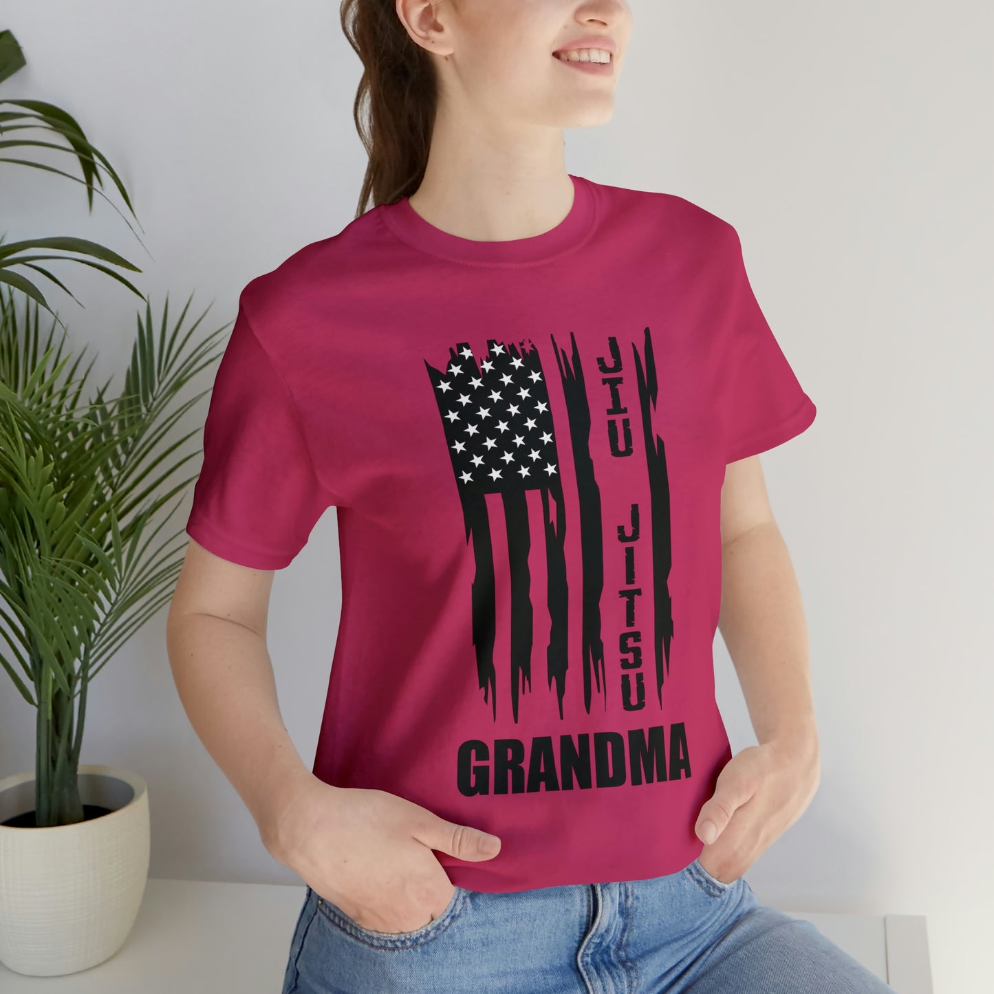 "JJ Grandma Flag" Unisex Jersey Short Sleeve Tee