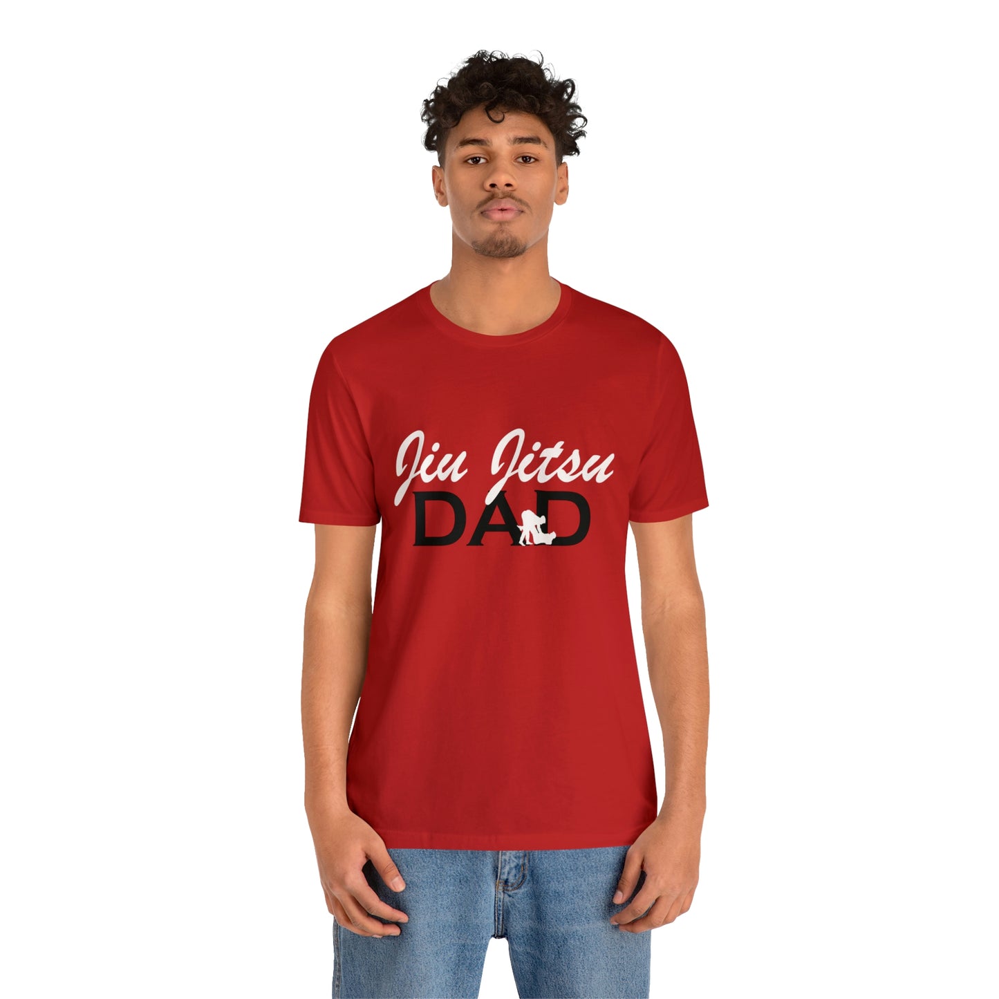 "JJ Dad Mixed Font" Unisex Jersey Short Sleeve Tee