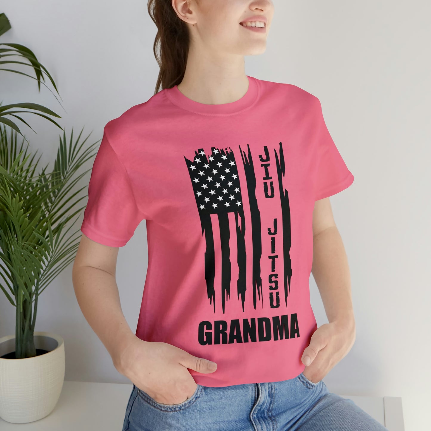 "JJ Grandma Flag" Unisex Jersey Short Sleeve Tee