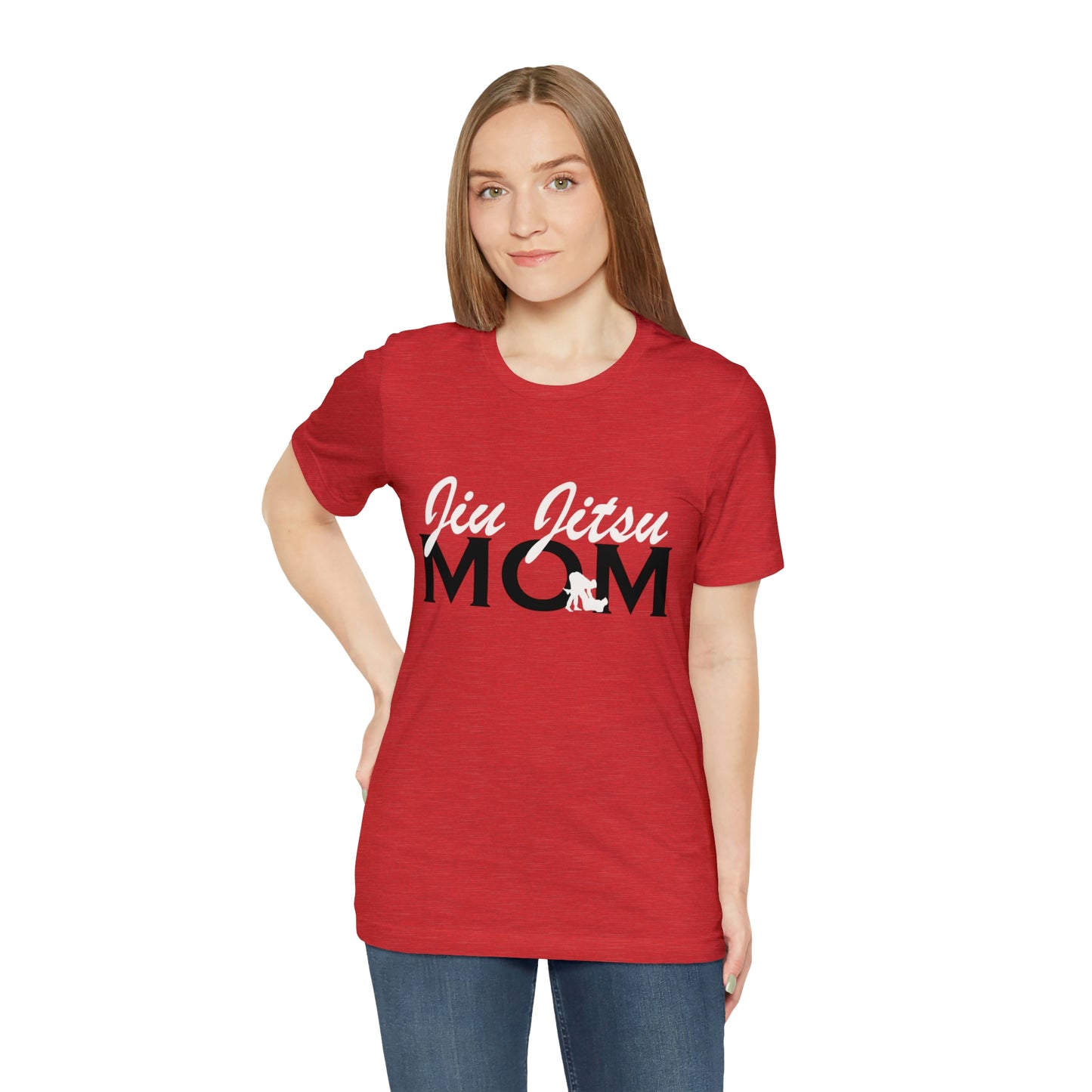 "JJ Mom Mixed Font" Unisex Jersey Short Sleeve Tee