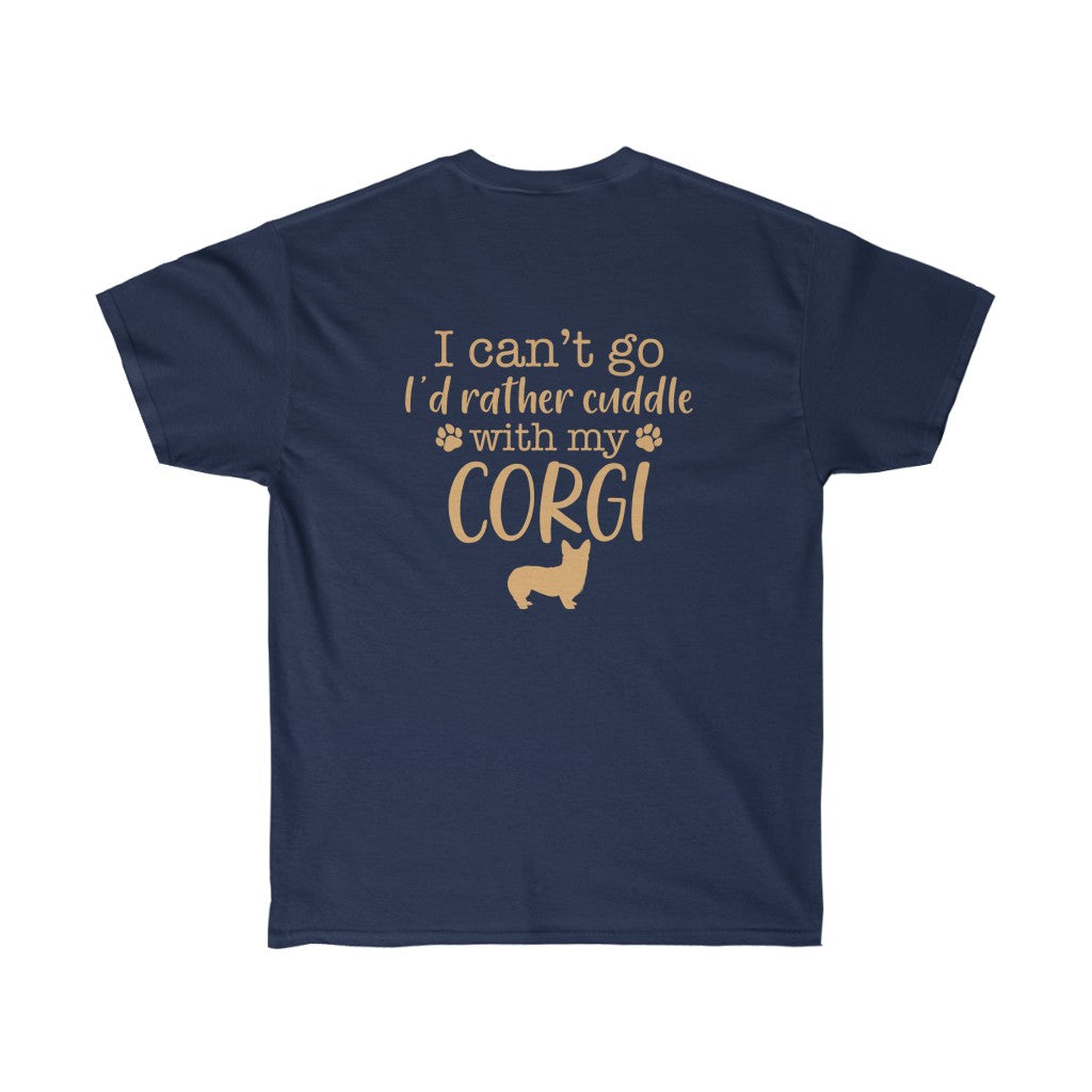 "FLF Cuddling With My Corgi (Pem)" Unisex Ultra Cotton Tee