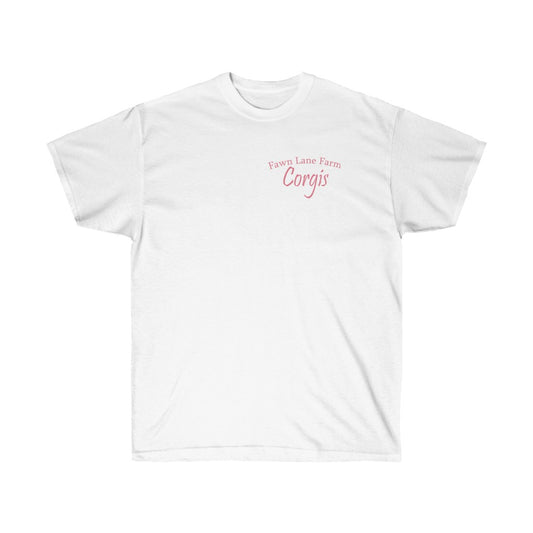 "FLF Corgi Glitter" Unisex Ultra Cotton Tee