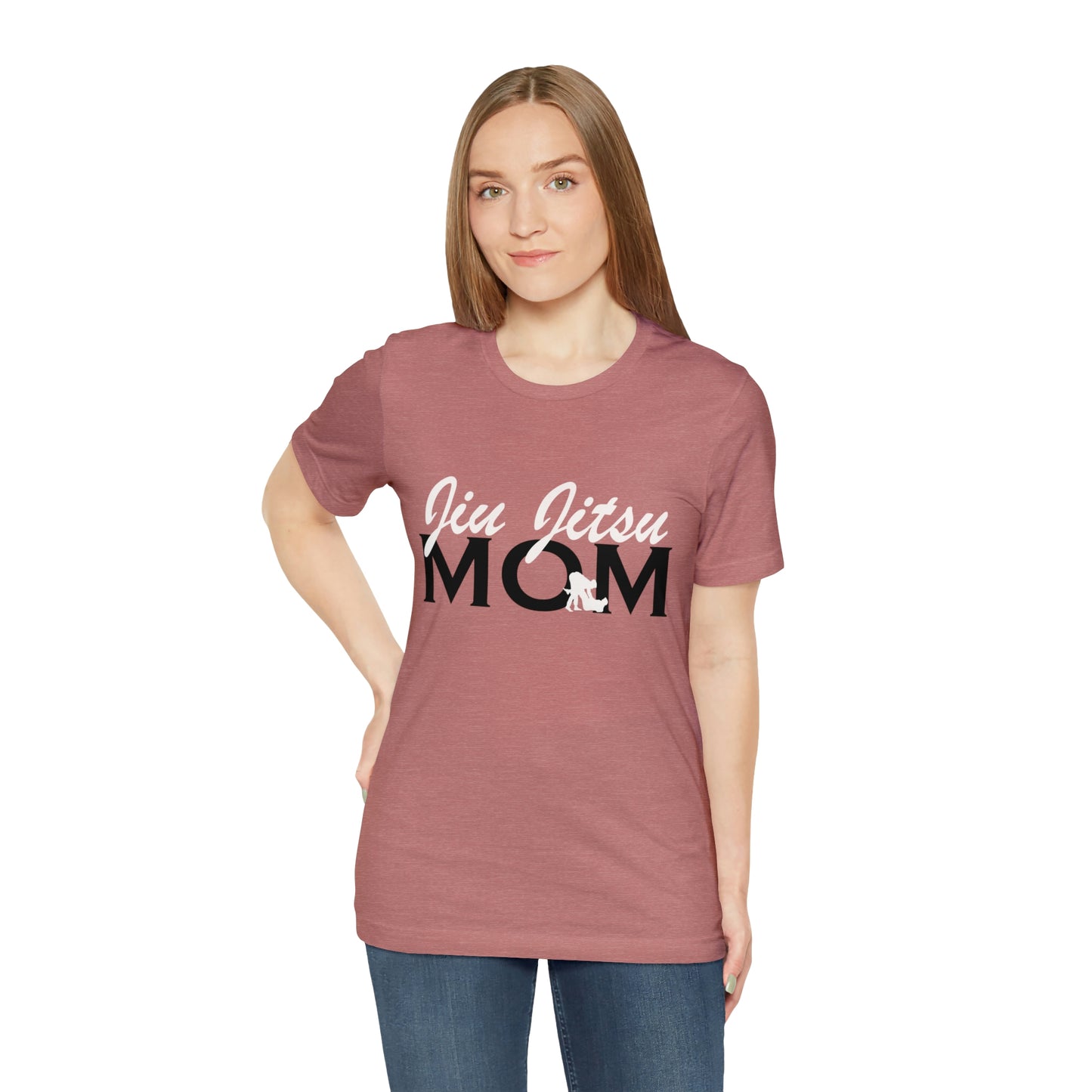 "JJ Mom Mixed Font" Unisex Jersey Short Sleeve Tee