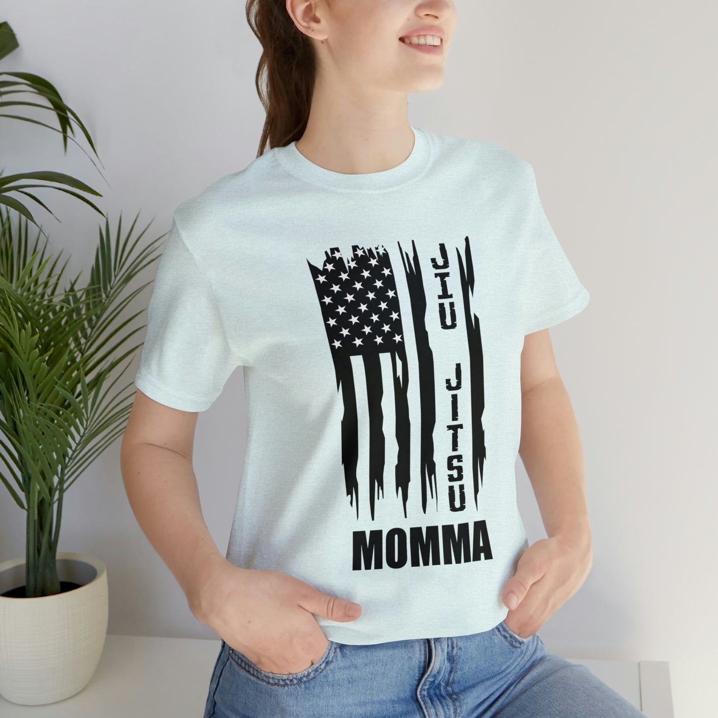 "JJ Momma Flag" Unisex Jersey Short Sleeve Tee