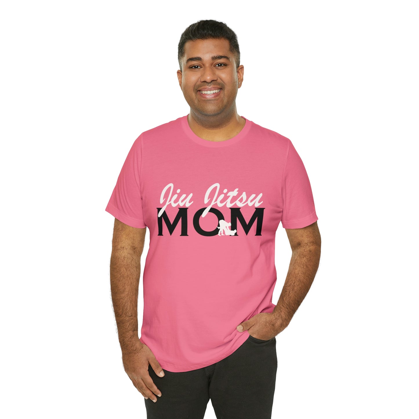 "JJ Mom Mixed Font" Unisex Jersey Short Sleeve Tee