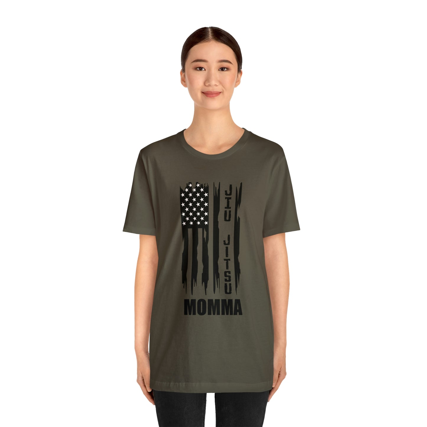 "JJ Momma Flag" Unisex Jersey Short Sleeve Tee