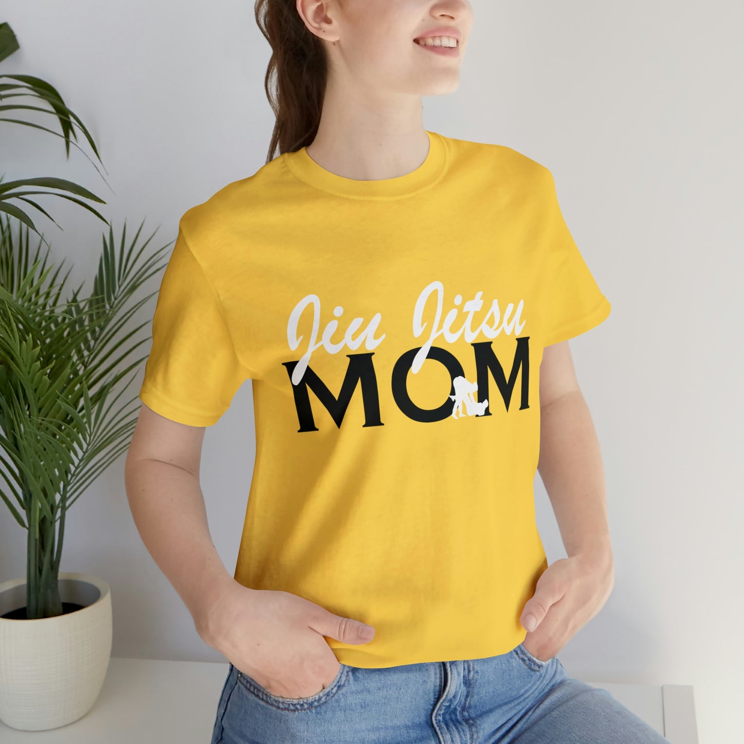 "JJ Mom Mixed Font" Unisex Jersey Short Sleeve Tee