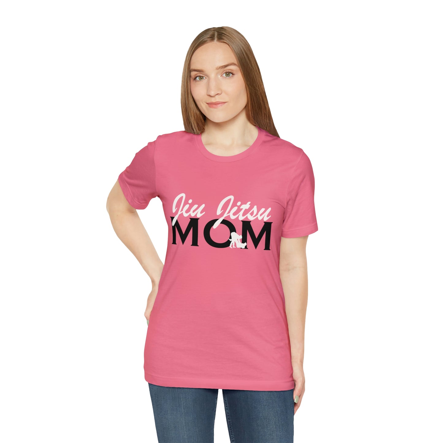 "JJ Mom Mixed Font" Unisex Jersey Short Sleeve Tee