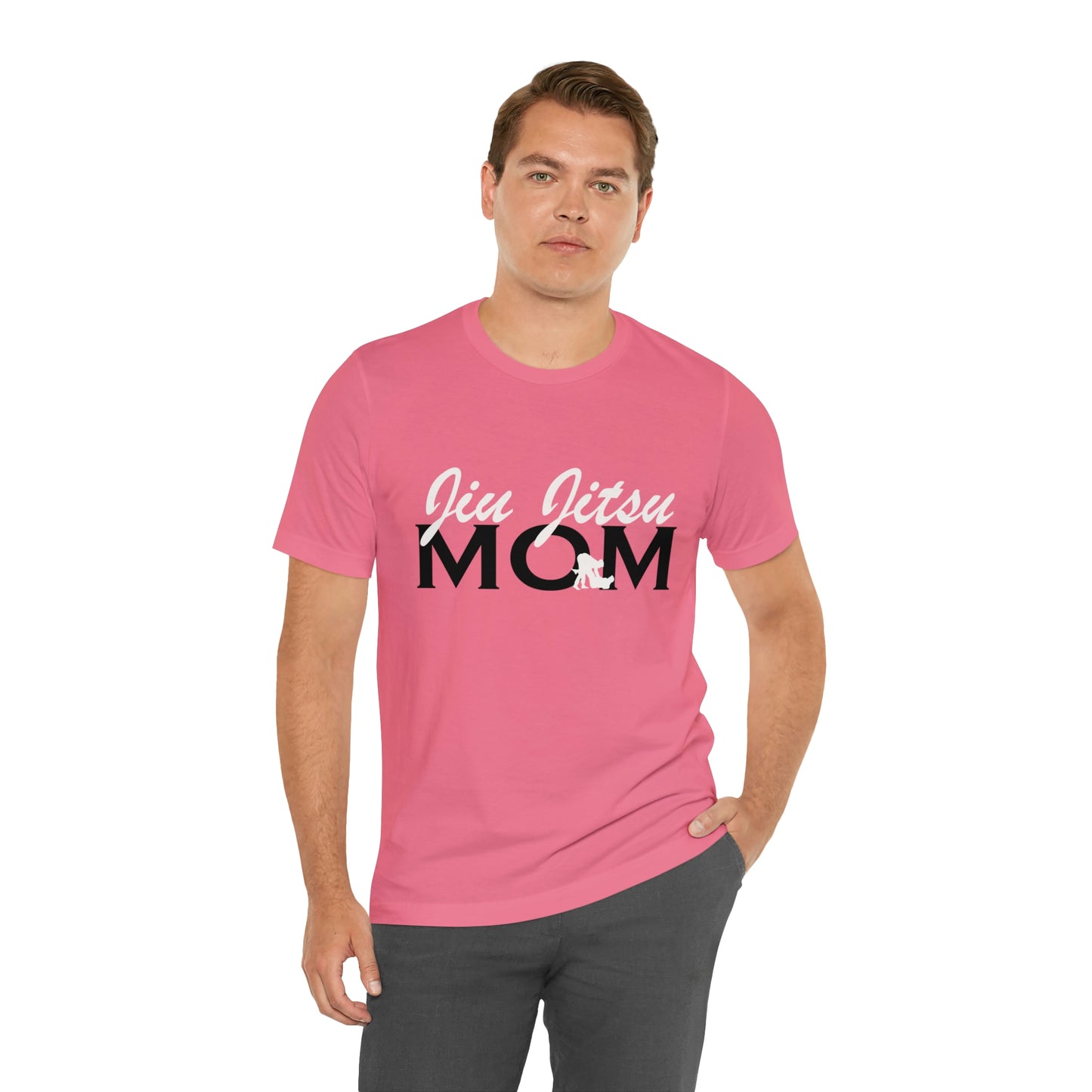 "JJ Mom Mixed Font" Unisex Jersey Short Sleeve Tee