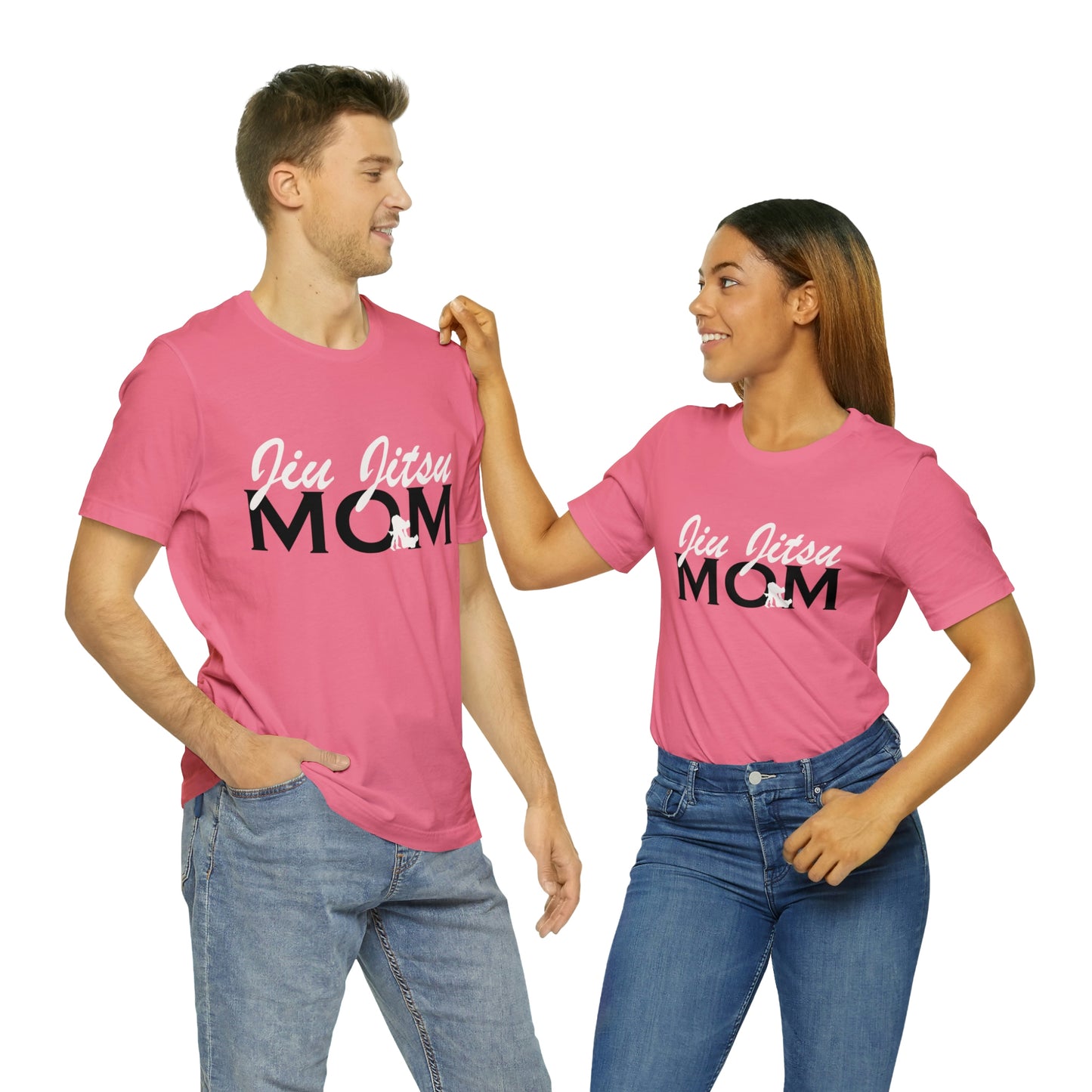 "JJ Mom Mixed Font" Unisex Jersey Short Sleeve Tee