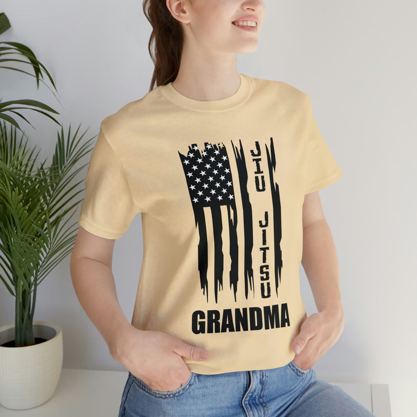 "JJ Grandma Flag" Unisex Jersey Short Sleeve Tee