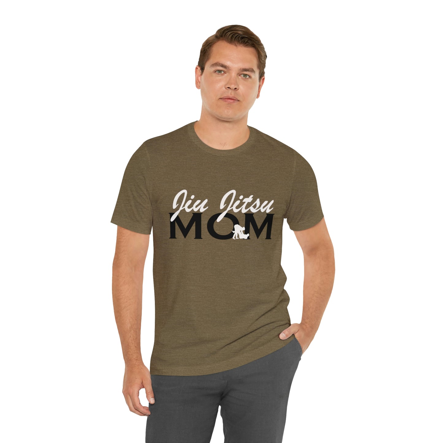 "JJ Mom Mixed Font" Unisex Jersey Short Sleeve Tee