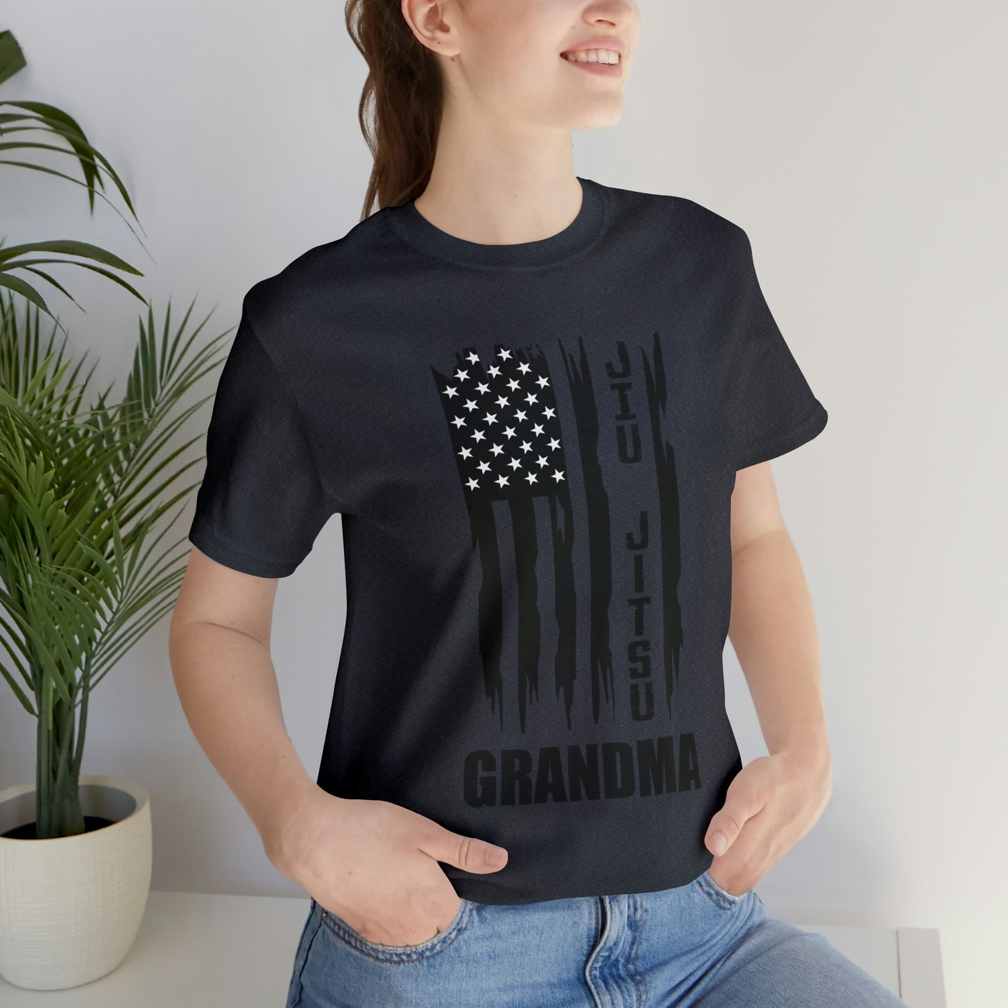 "JJ Grandma Flag" Unisex Jersey Short Sleeve Tee