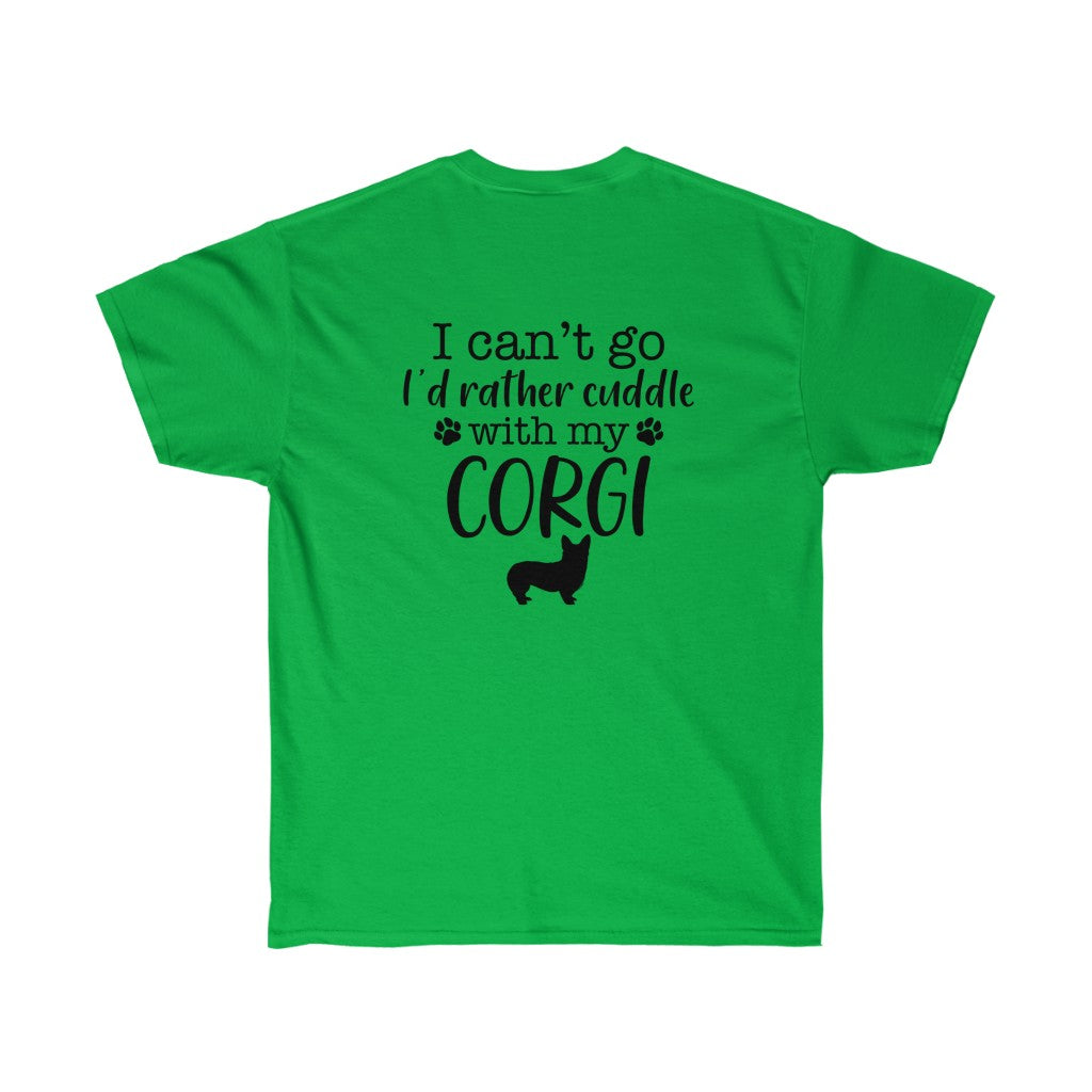 "FLF Cuddling With My Corgi (Pem)" Unisex Ultra Cotton Tee