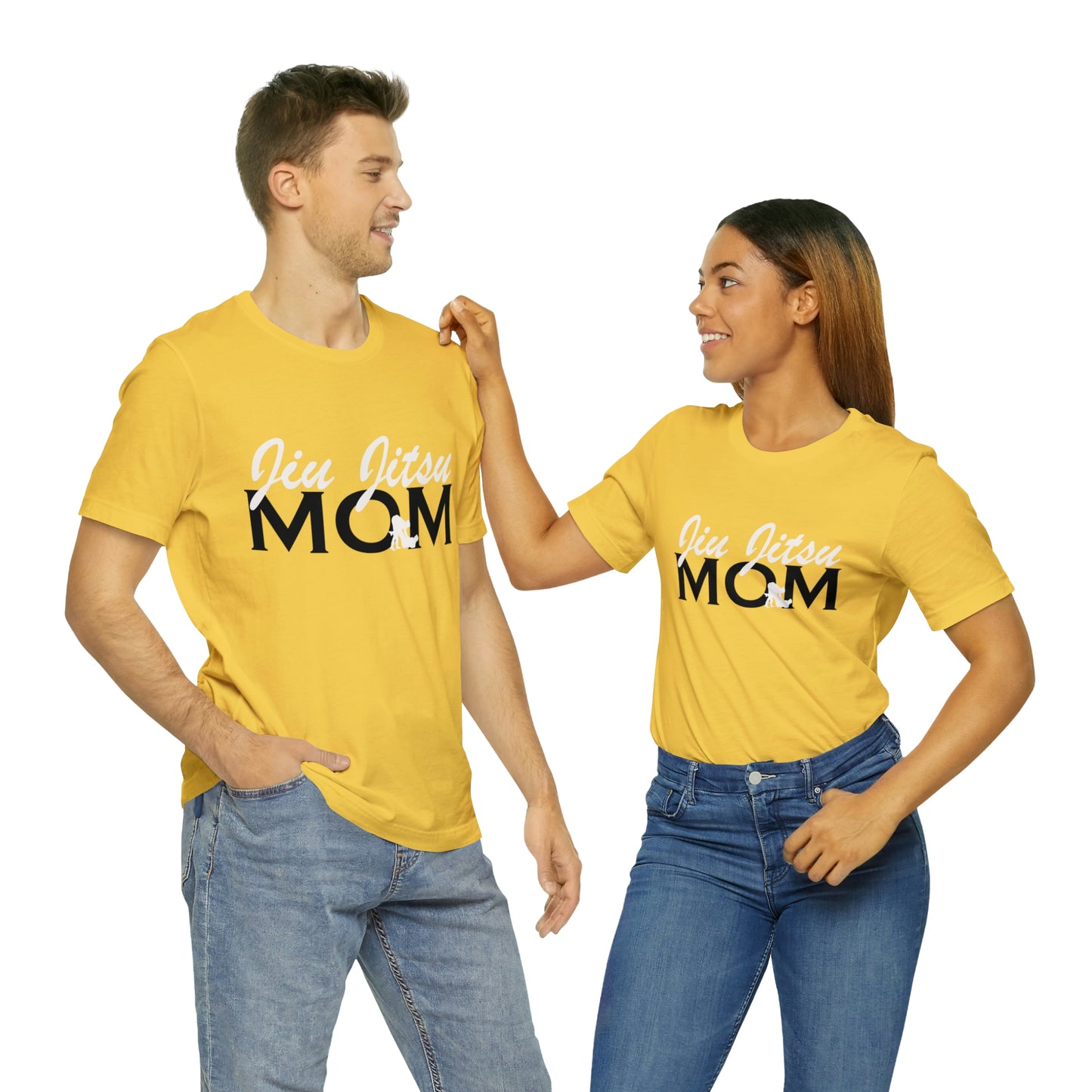 "JJ Mom Mixed Font" Unisex Jersey Short Sleeve Tee