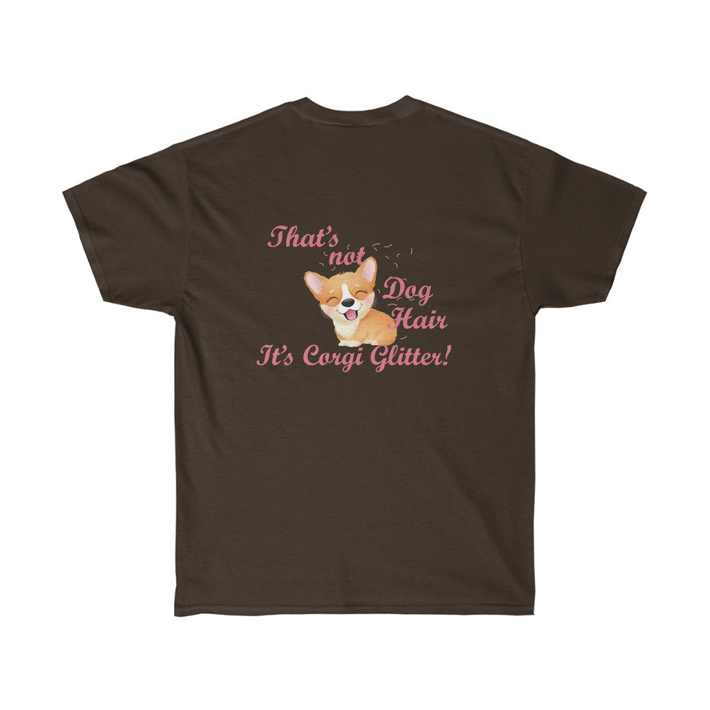 "FLF Corgi Glitter" Unisex Ultra Cotton Tee