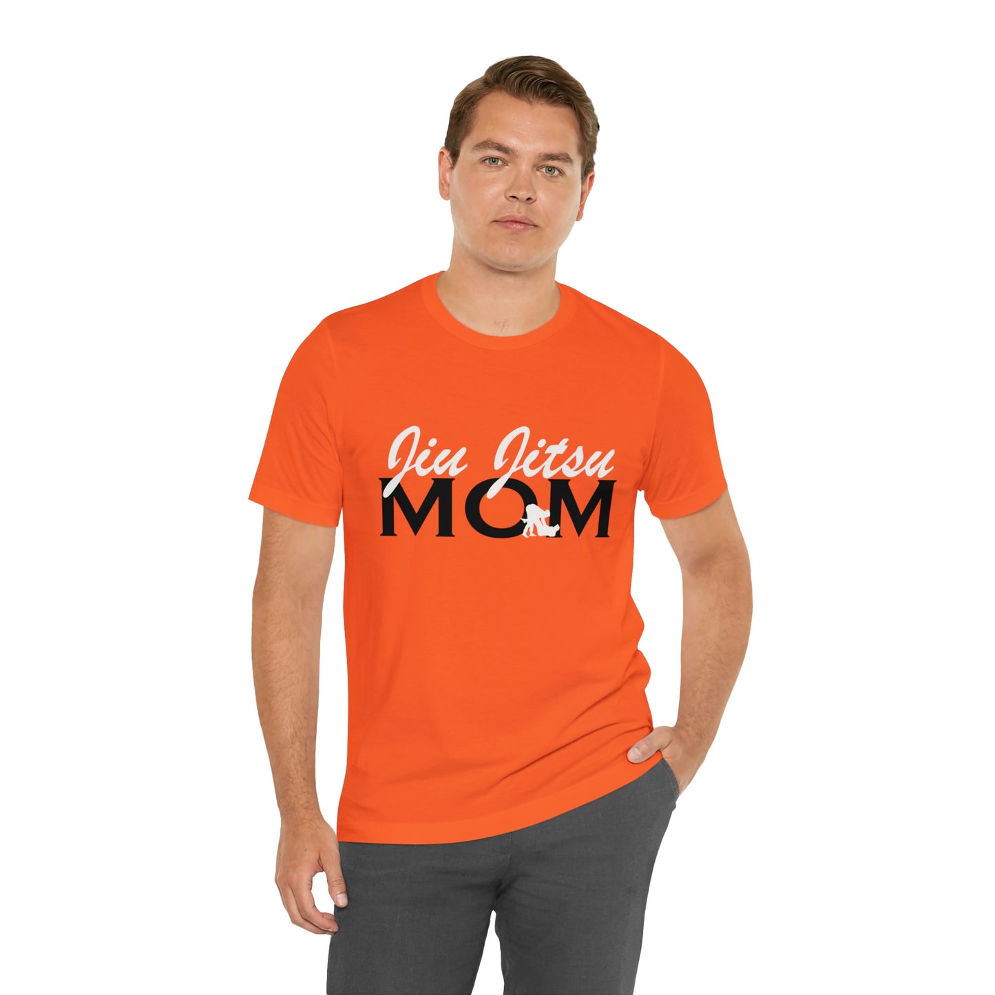 "JJ Mom Mixed Font" Unisex Jersey Short Sleeve Tee