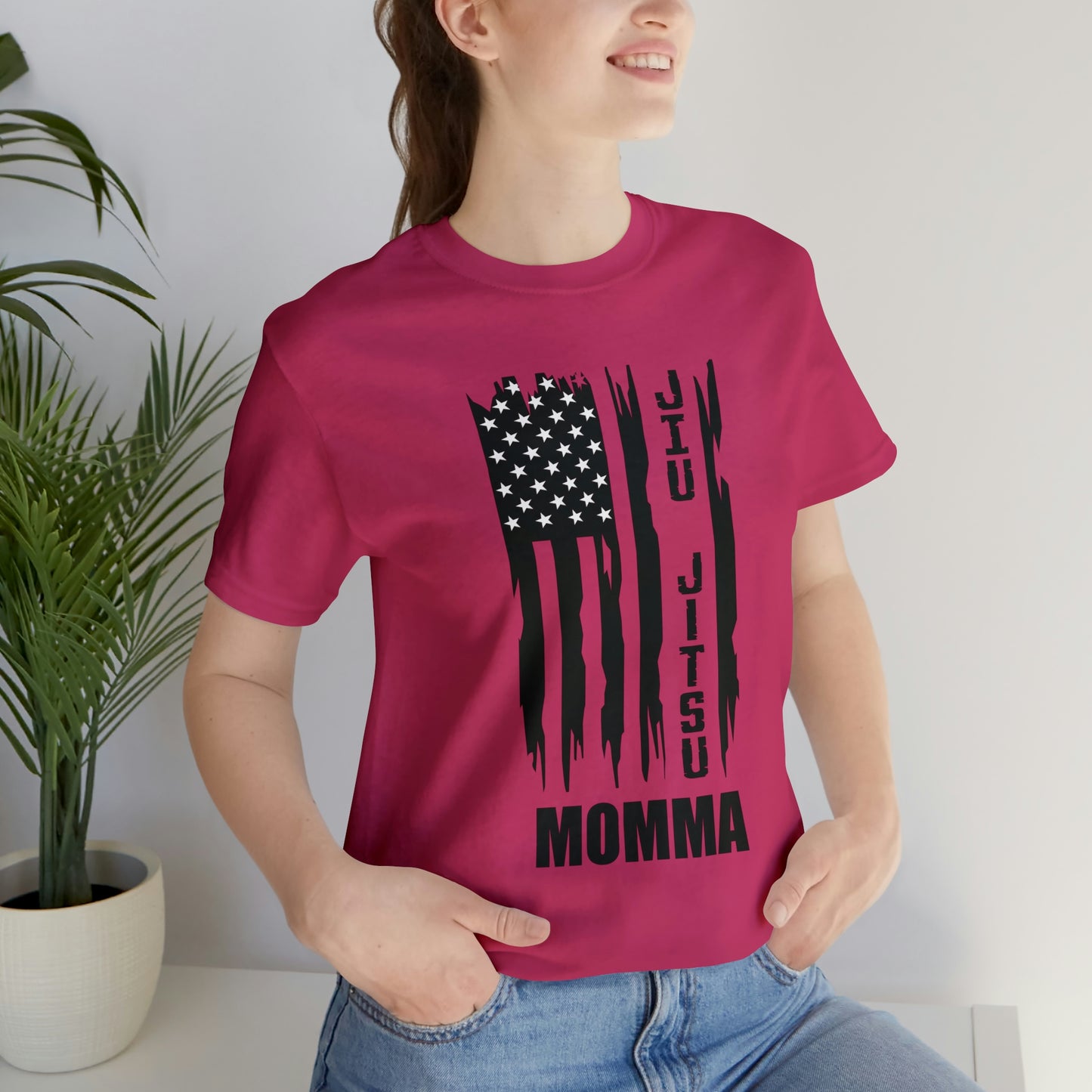 "JJ Momma Flag" Unisex Jersey Short Sleeve Tee