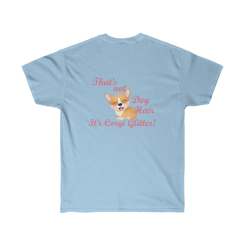 "FLF Corgi Glitter" Unisex Ultra Cotton Tee