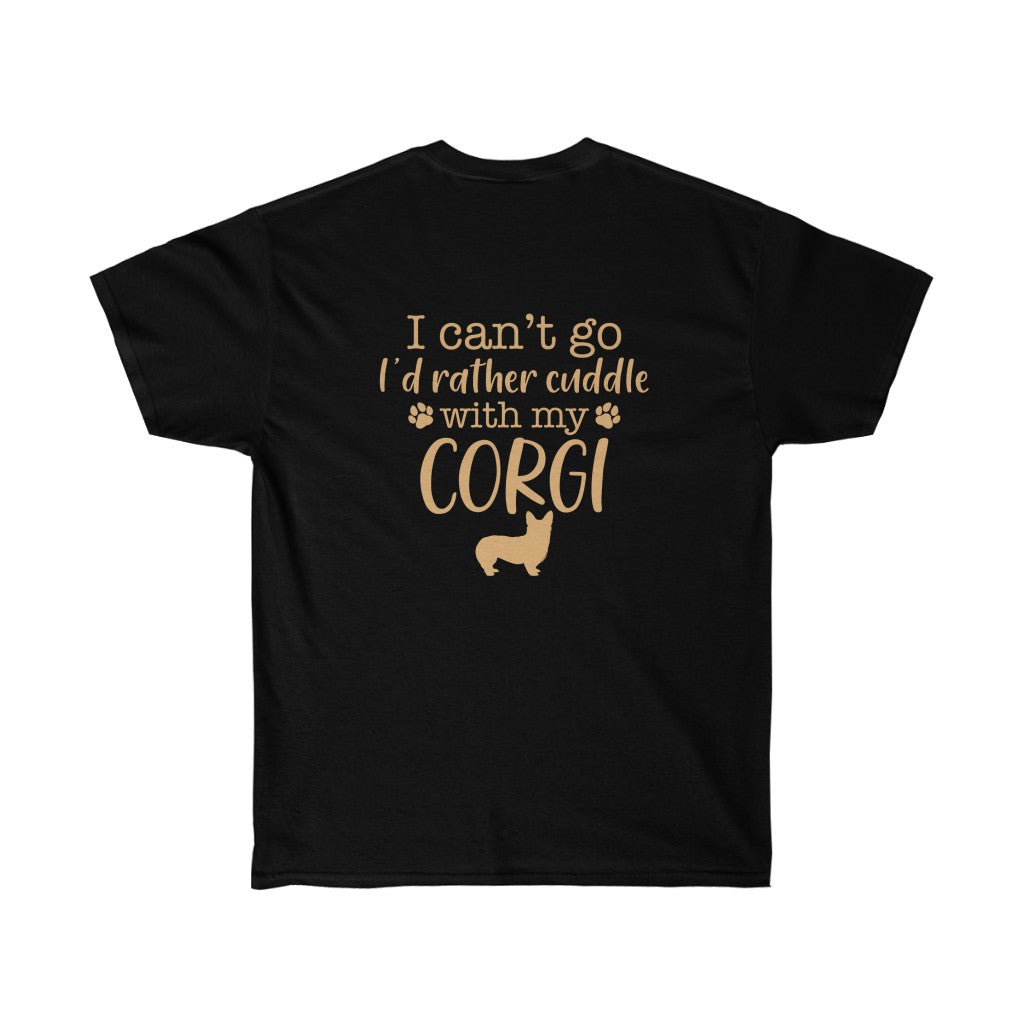 "FLF Cuddling With My Corgi (Pem)" Unisex Ultra Cotton Tee